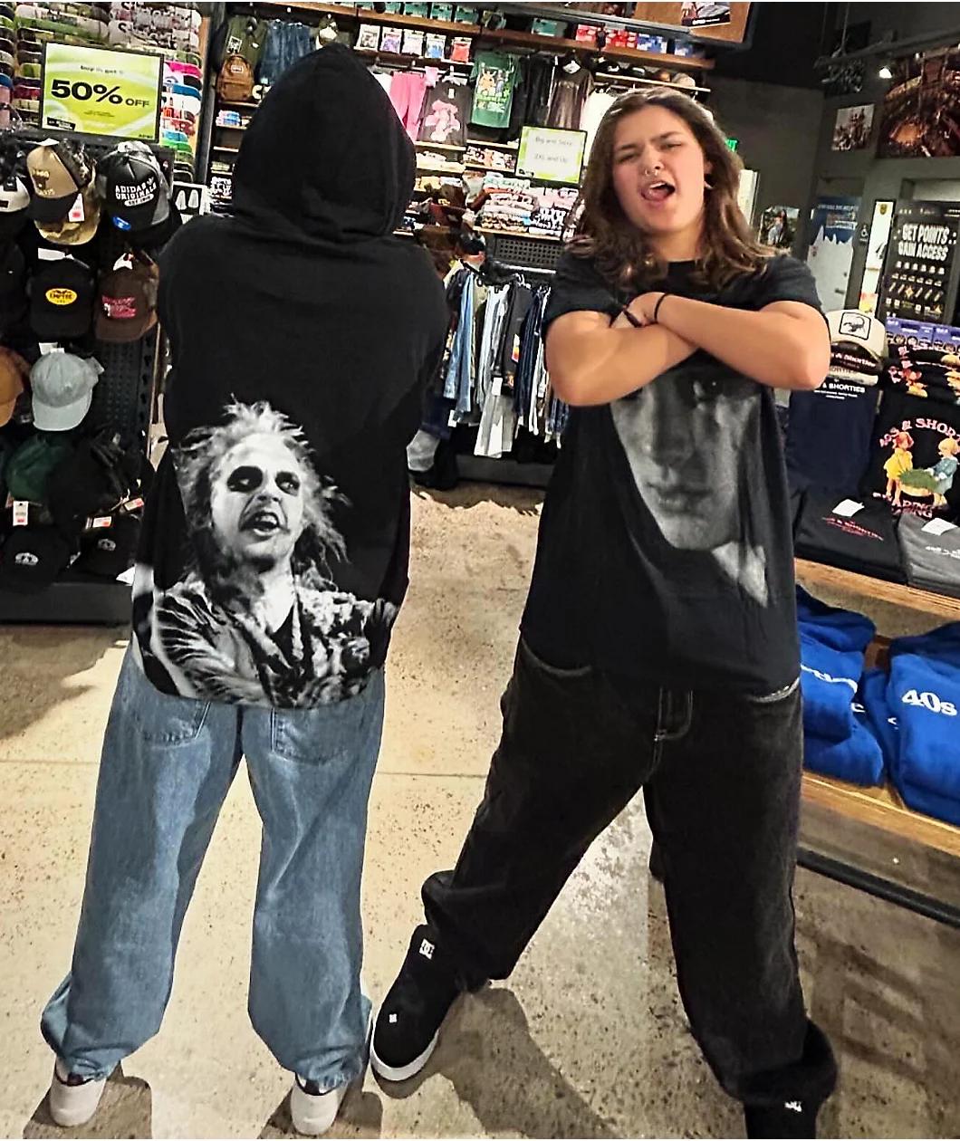 Welcome x Beetlejuice Lydia Black T-Shirt Product Image