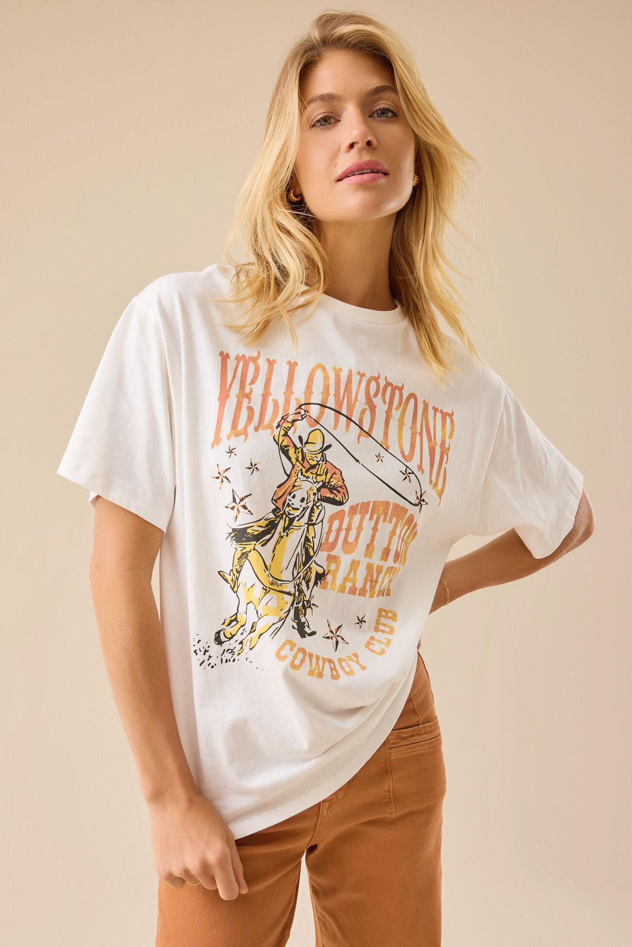 Yellowstone Cowboy Club Oversized Tee Product Image