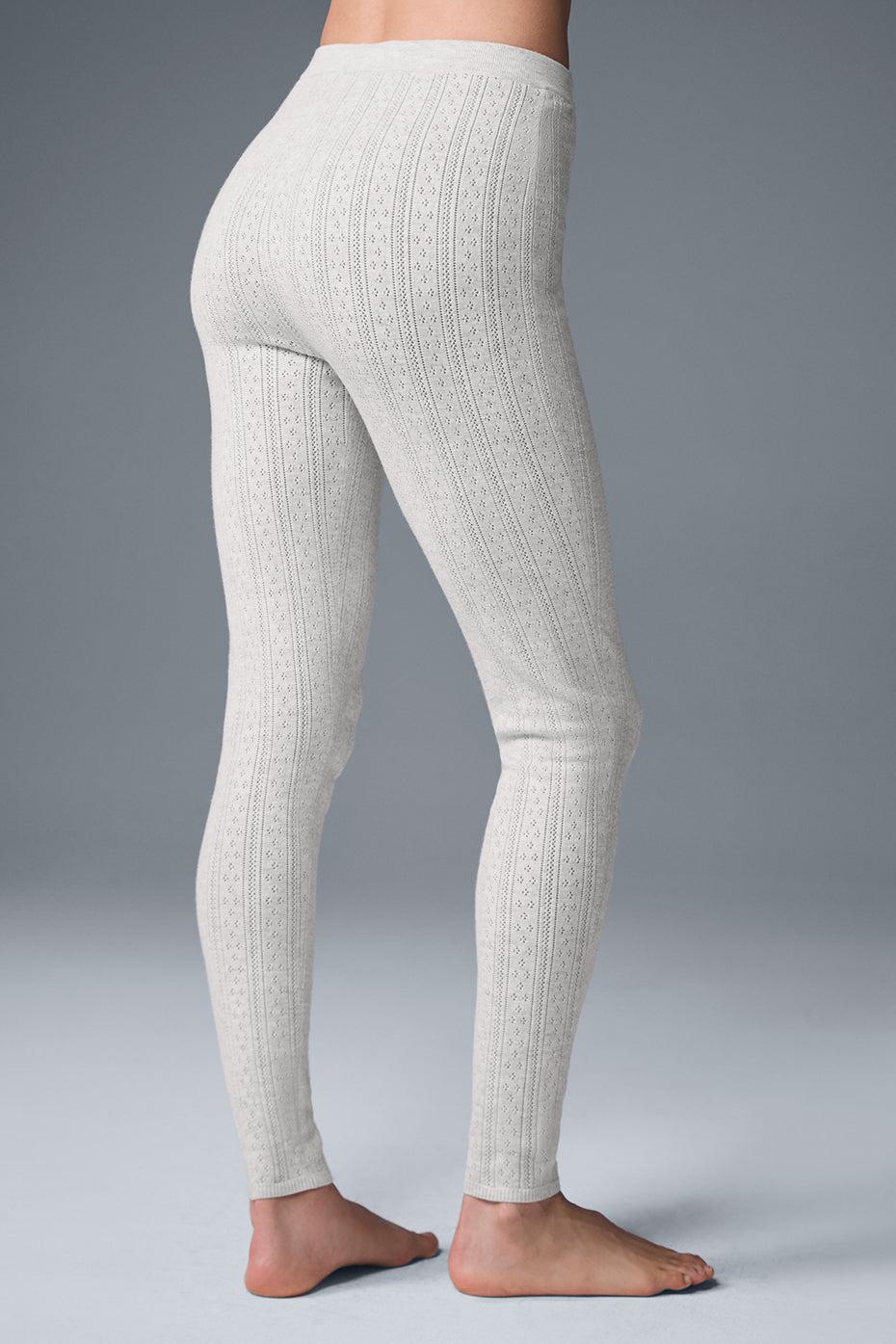 Pointelle Sweater High-Waist Be Mine Legging - Light Grey Heather Female Product Image