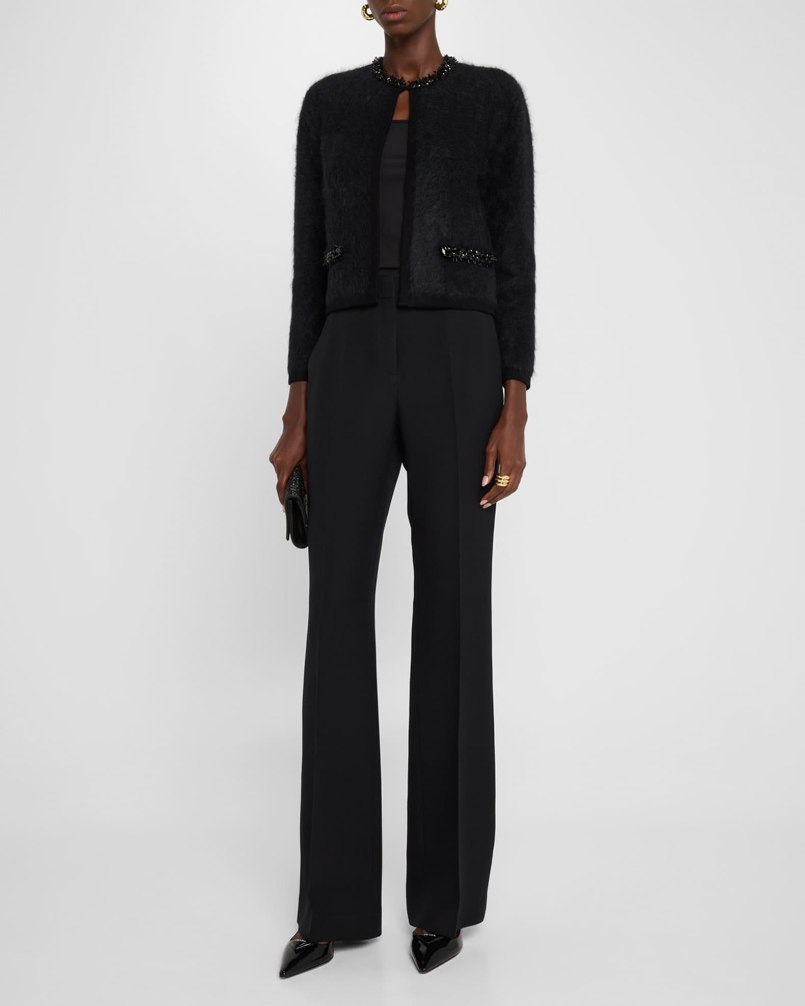 Madeline Fuzzy Bead-Trim Sweater Product Image