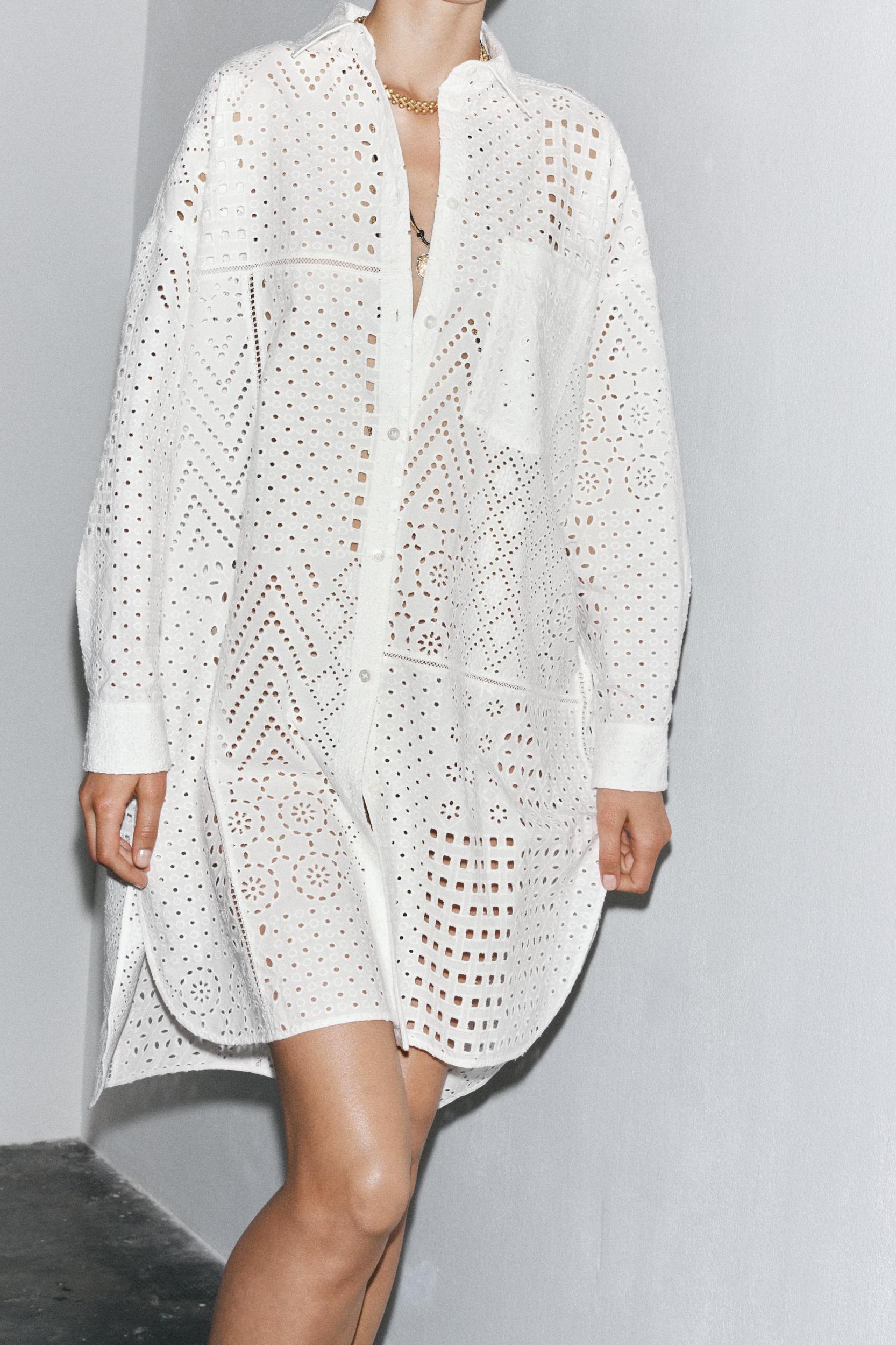 ZW COLLECTION EMBROIDERED EYELET DRESS Product Image