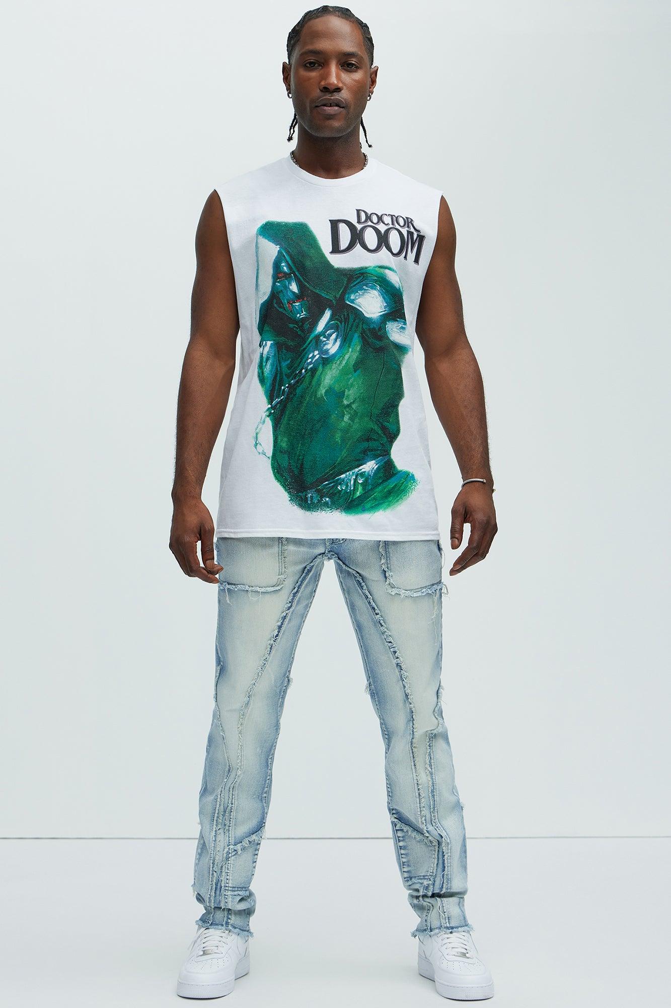 Doctor Doom Sleeveless Tee - White Product Image