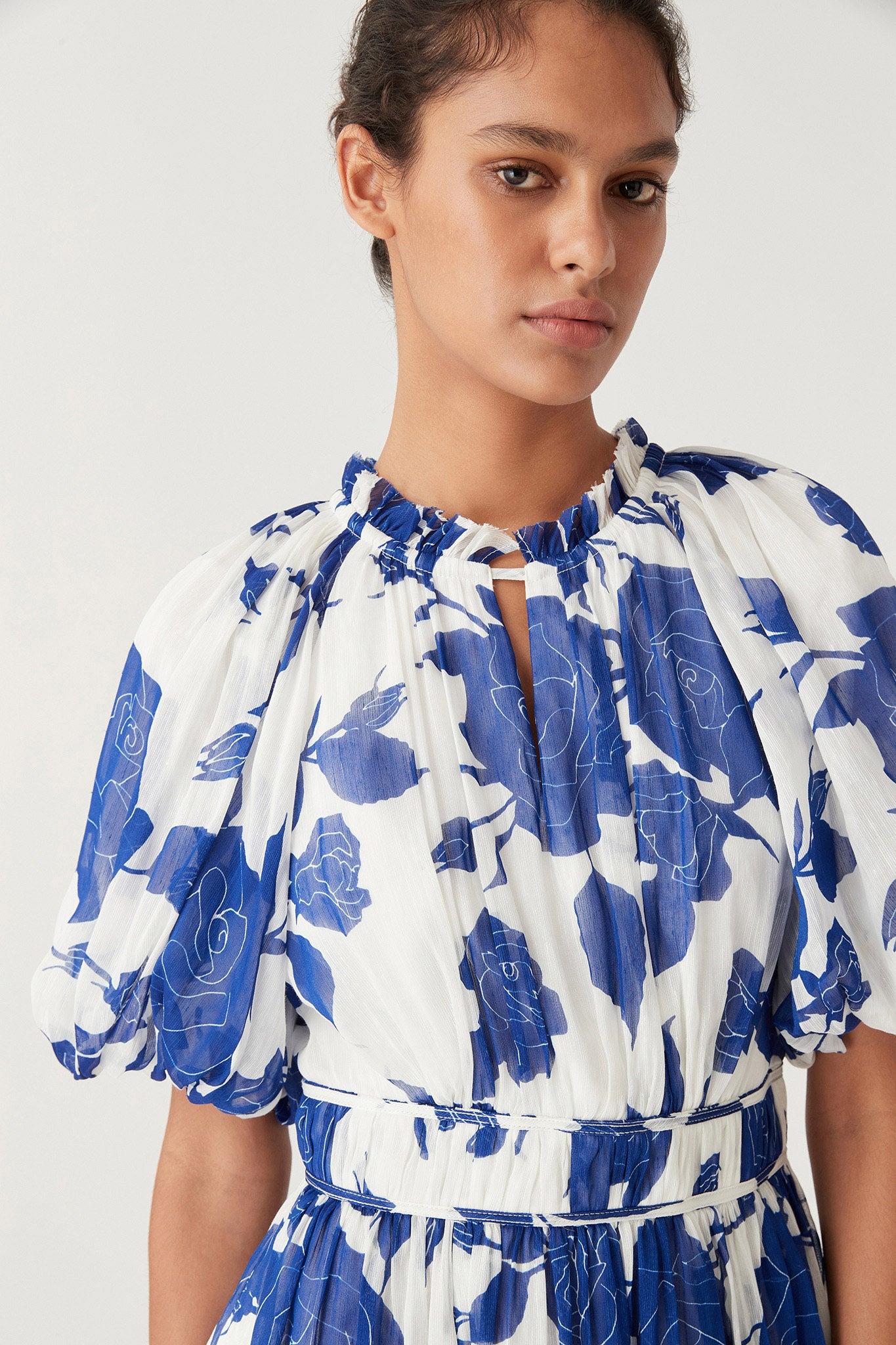 Elysium Blouson Midi Dress Product Image