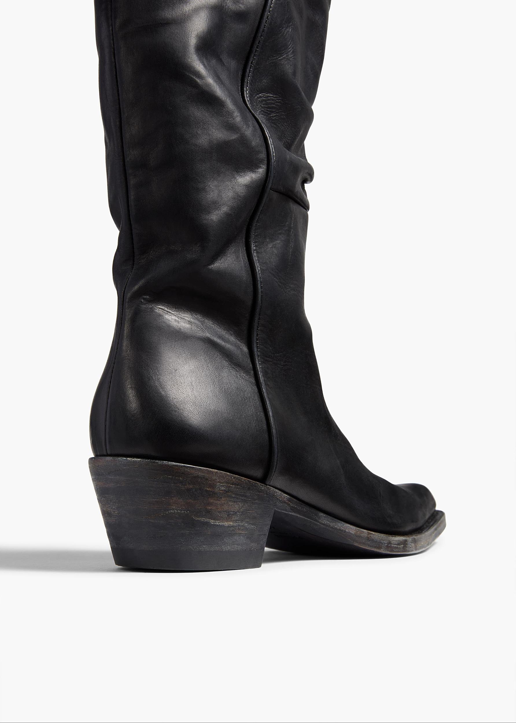 Clive Boot in Black Leather Product Image