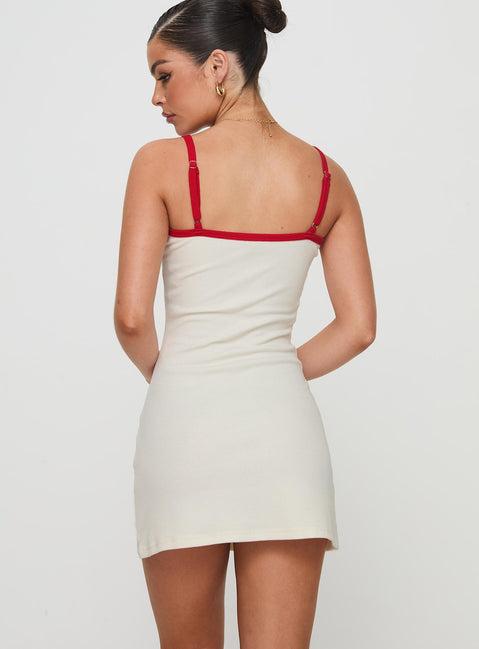 Letters Of Love Rib Sleep Mini Dress Multi Product Image