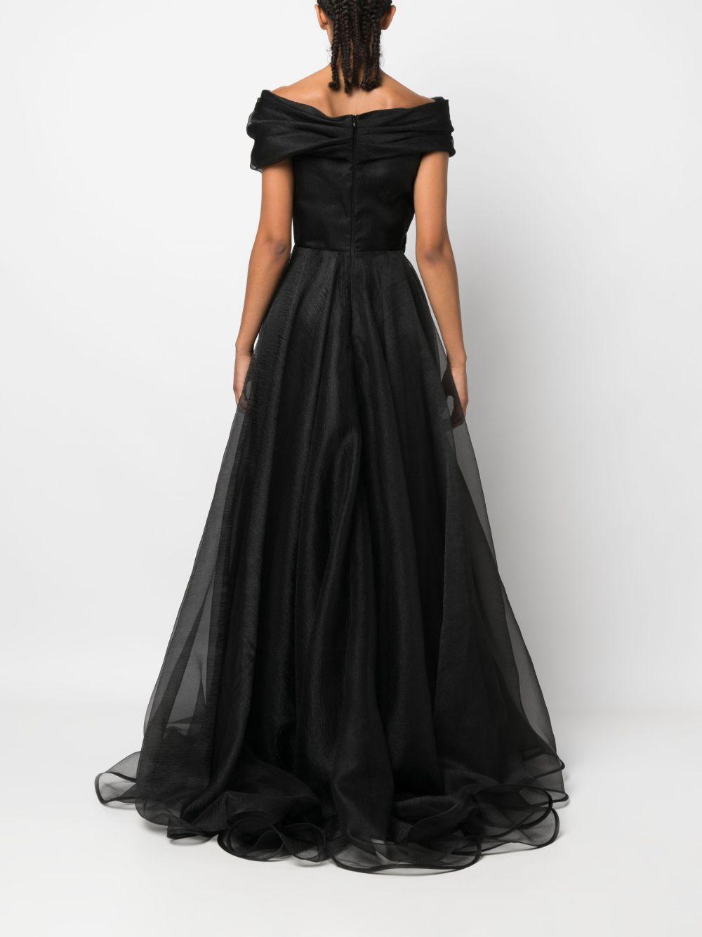 V-neck ruched maxi dress Product Image