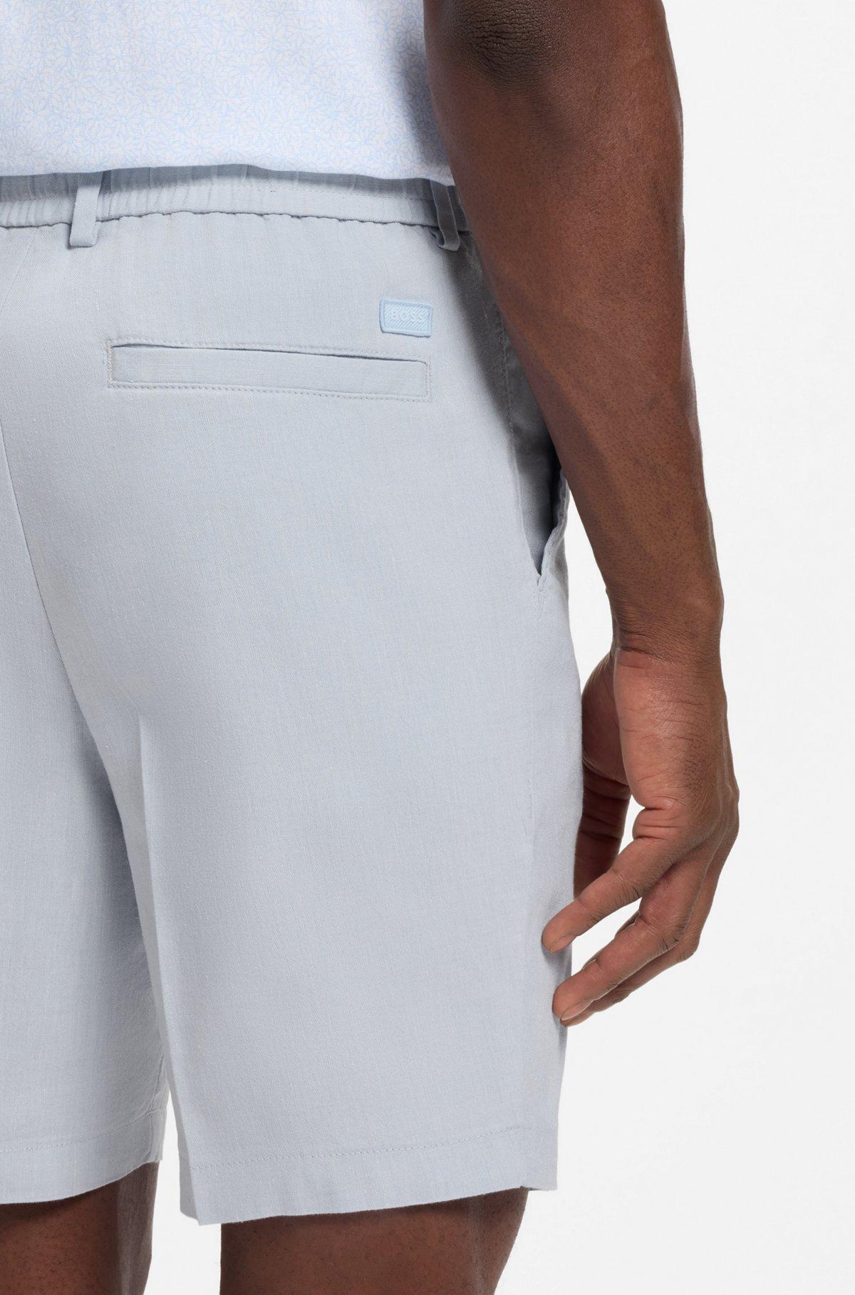 Linen-blend shorts in a modern fit Product Image