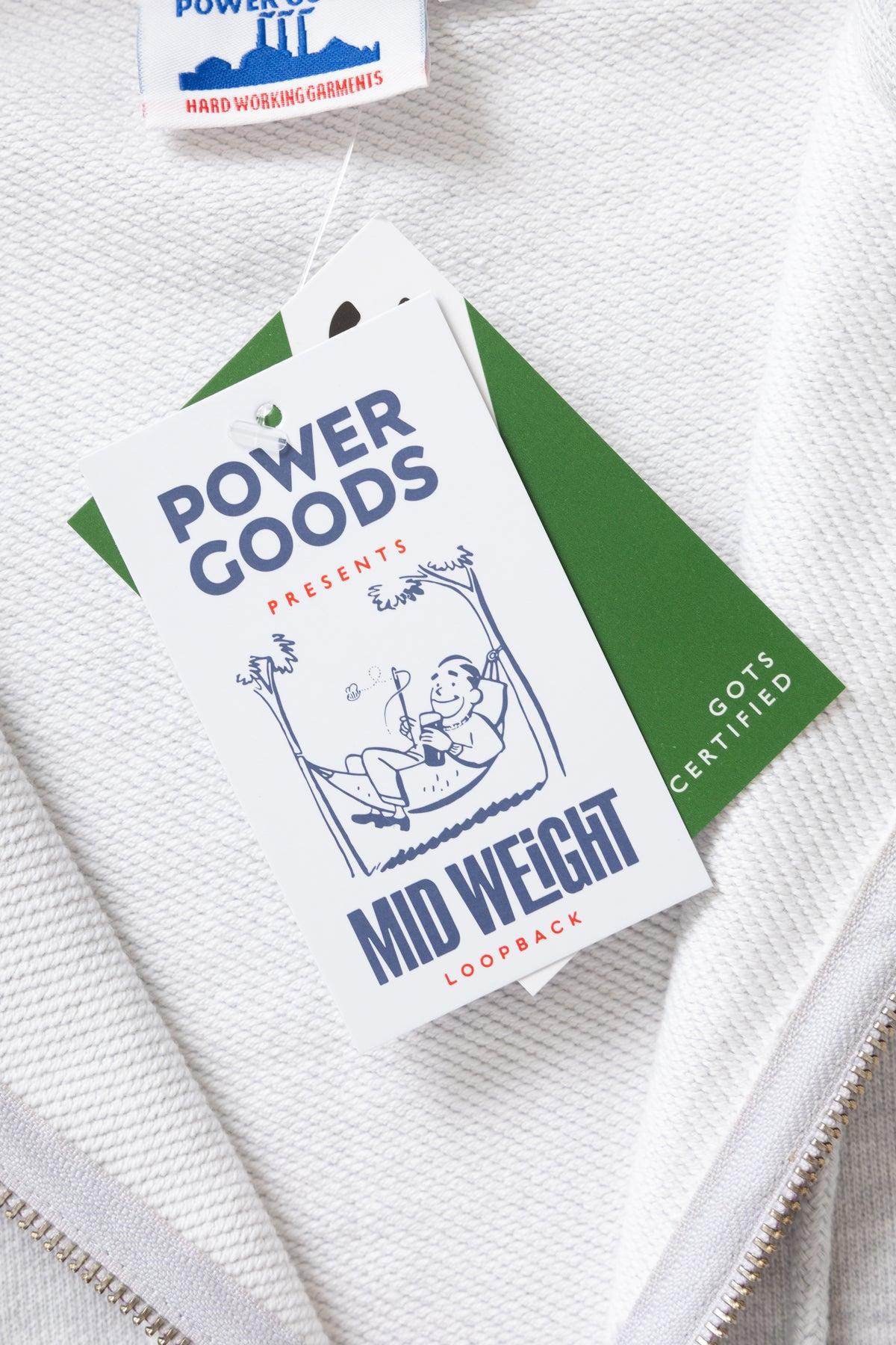 Power Goods - Loopback Zip Hoodie - Ash Product Image