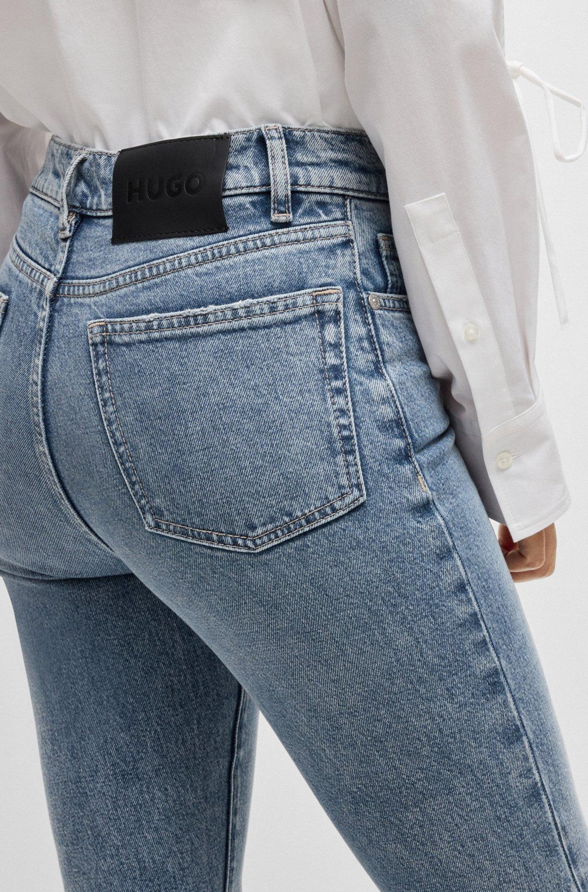 HUGO - Skinny-fit jeans in quartz-blue super-stretch denim - Blue Product Image