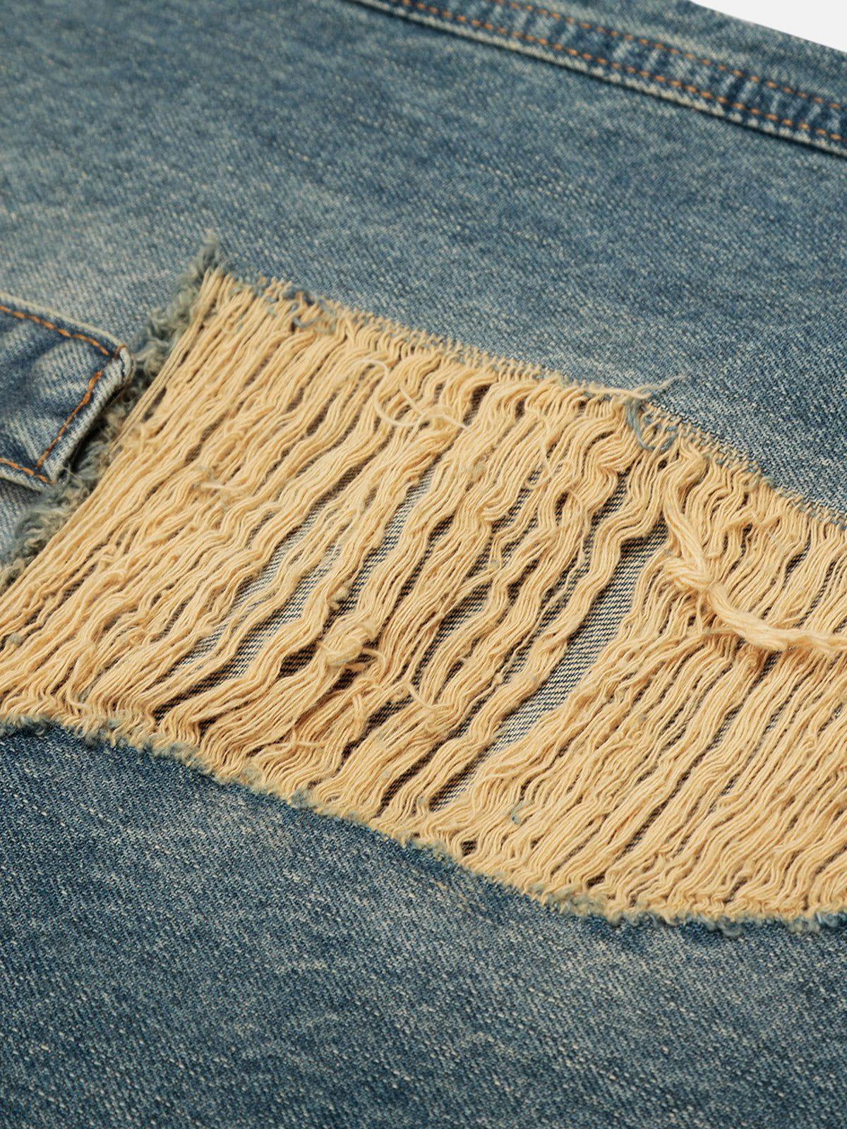 Aelfric Eden Belt Distressed Longline Jorts Product Image