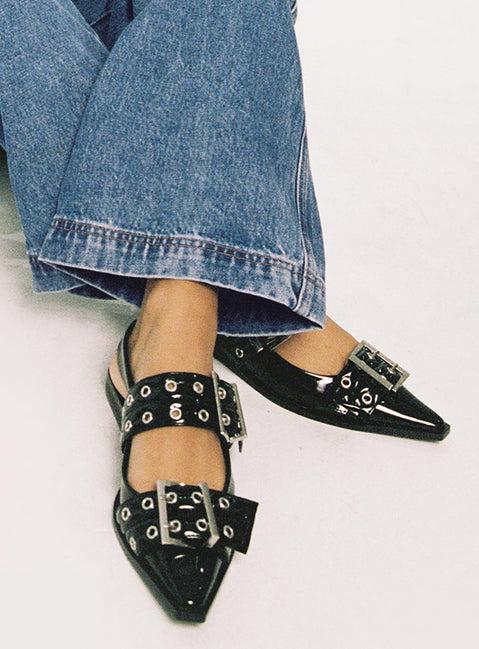Therapy Matilda Flats Black Patent Product Image