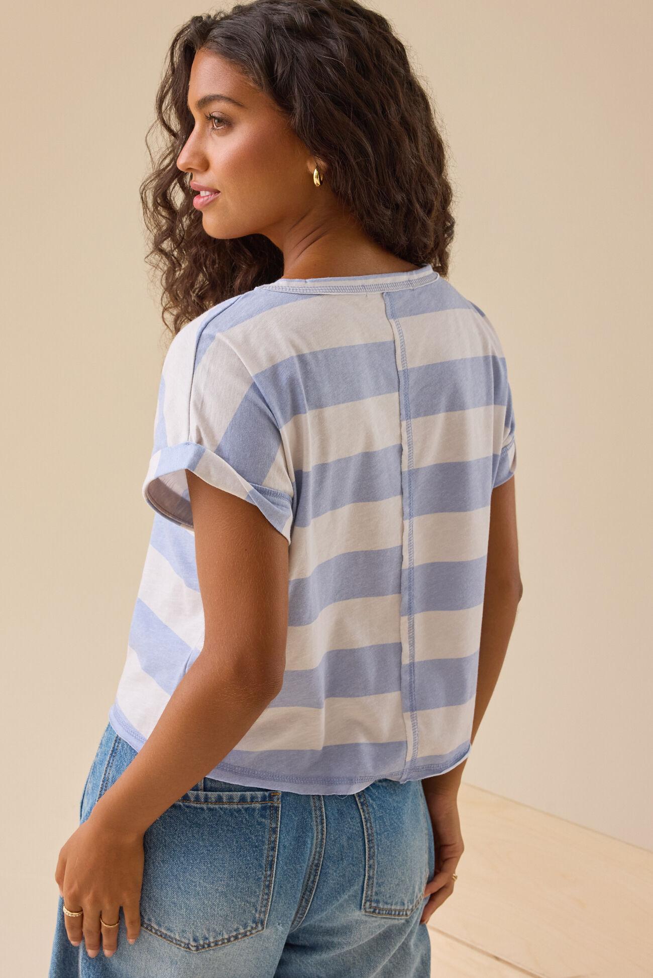 Demi Boxy Stripe Tee Product Image