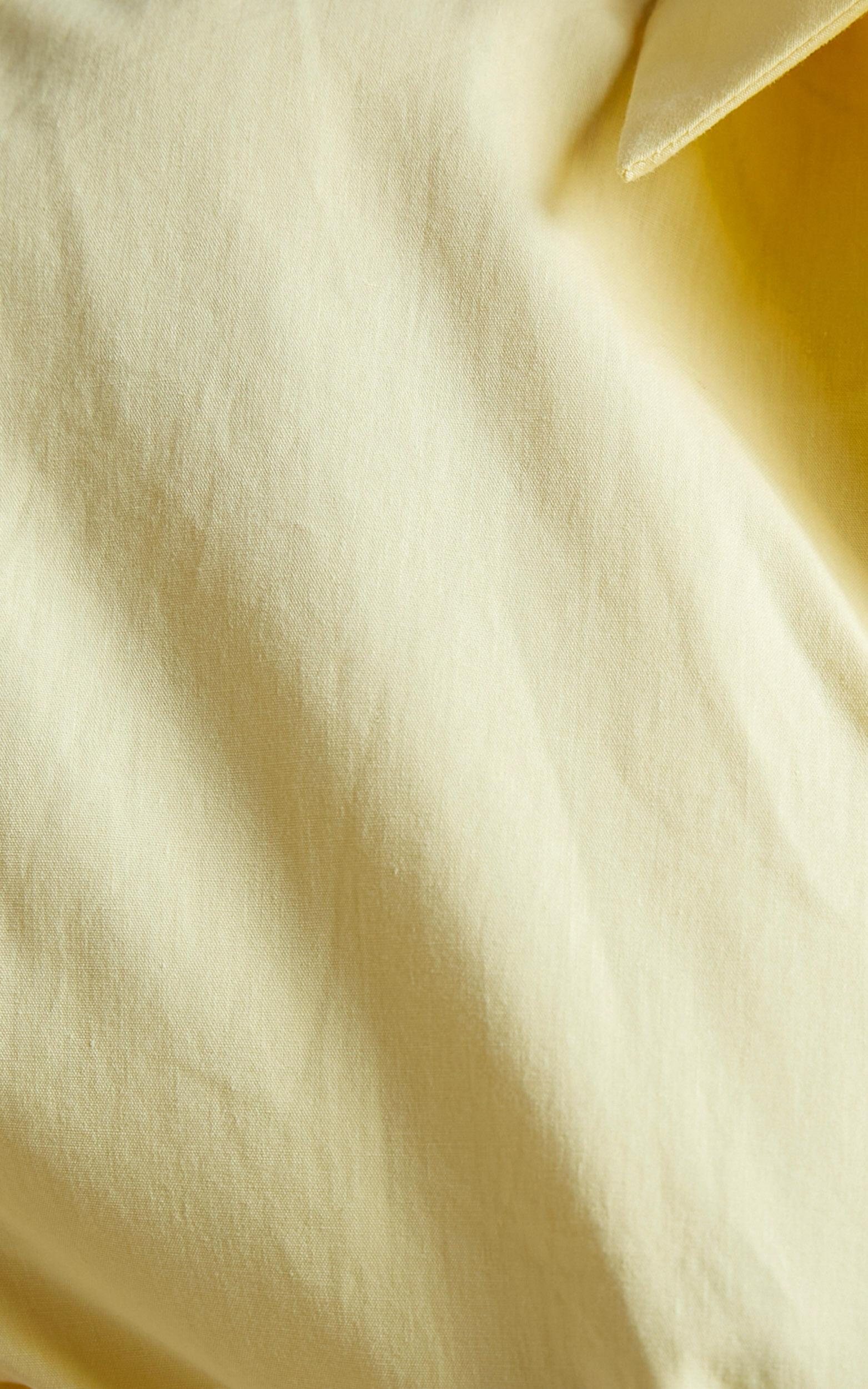 Terah Shirt - Button Up Shirt in Butter Yellow Product Image