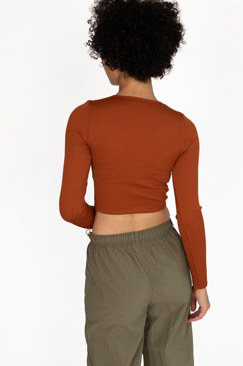 Seamless Long Sleeve Scoop Neck Shirt Product Image