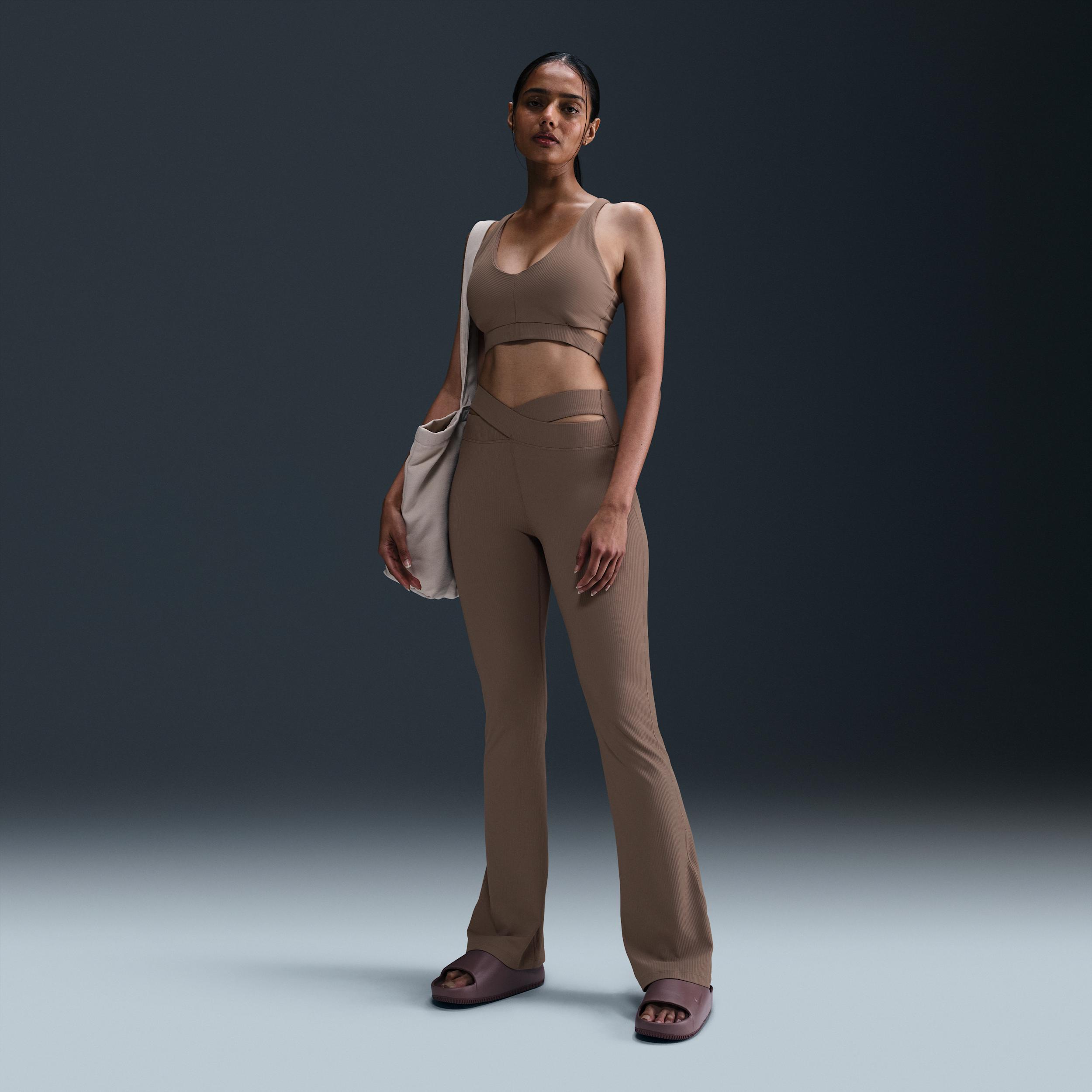 Nike Women's Zenvy Rib Light-Support Padded Sports Bra Product Image