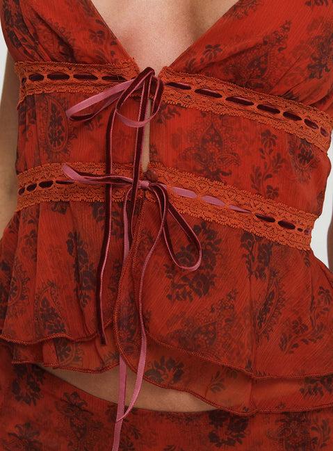 Nikolise Top Red Product Image