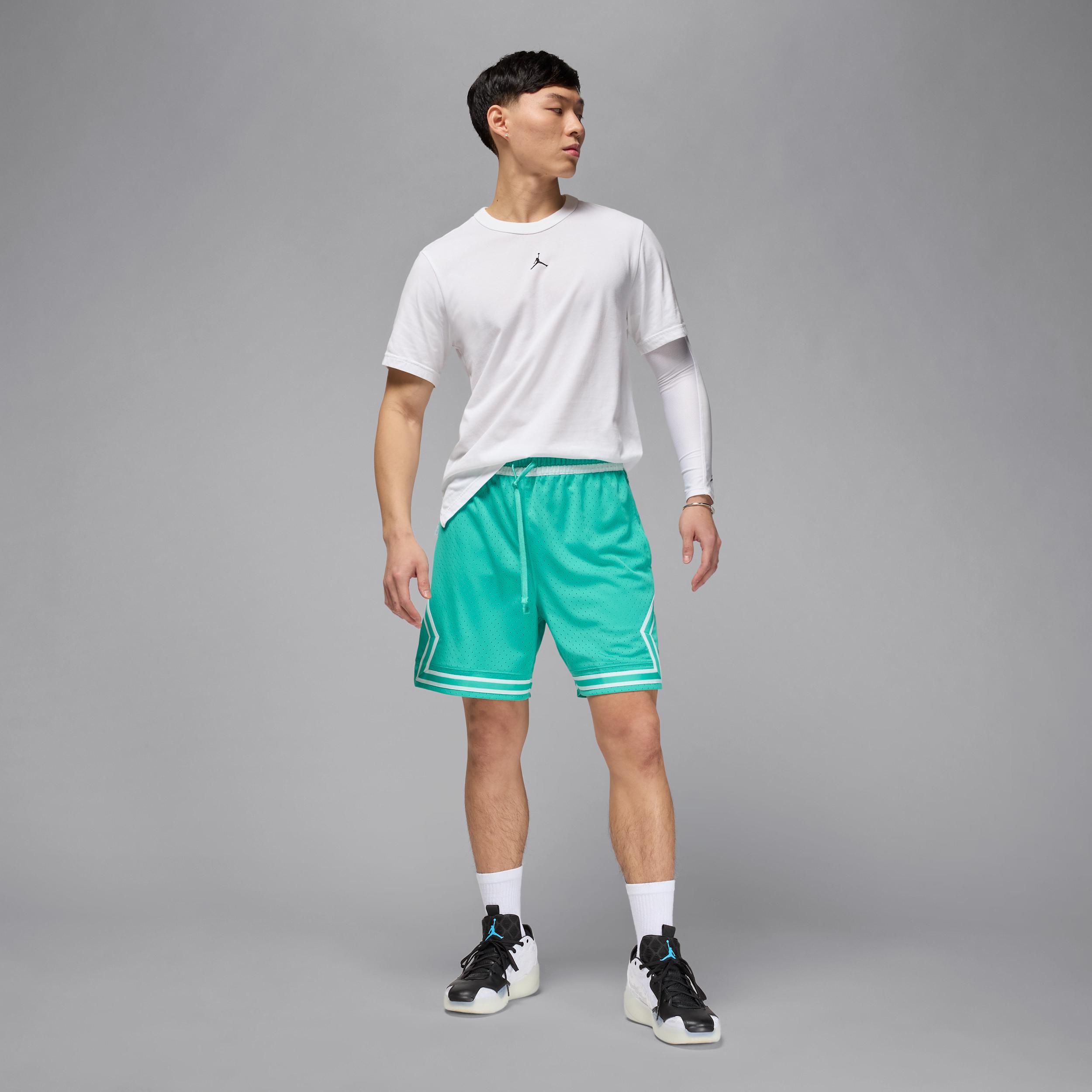 Mens Jordan Sport Dri-FIT Mesh Diamond Shorts | HF9910-392 Product Image