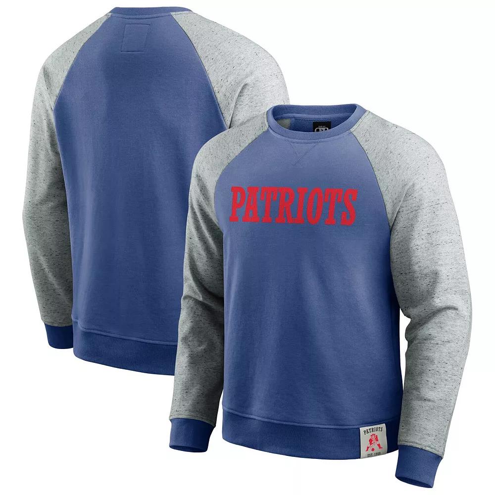 Men's Darius Rucker Collection by Fanatics Brown/Heather Gray Cleveland Browns Colorblock Pullover Sweatshirt,  Product Image