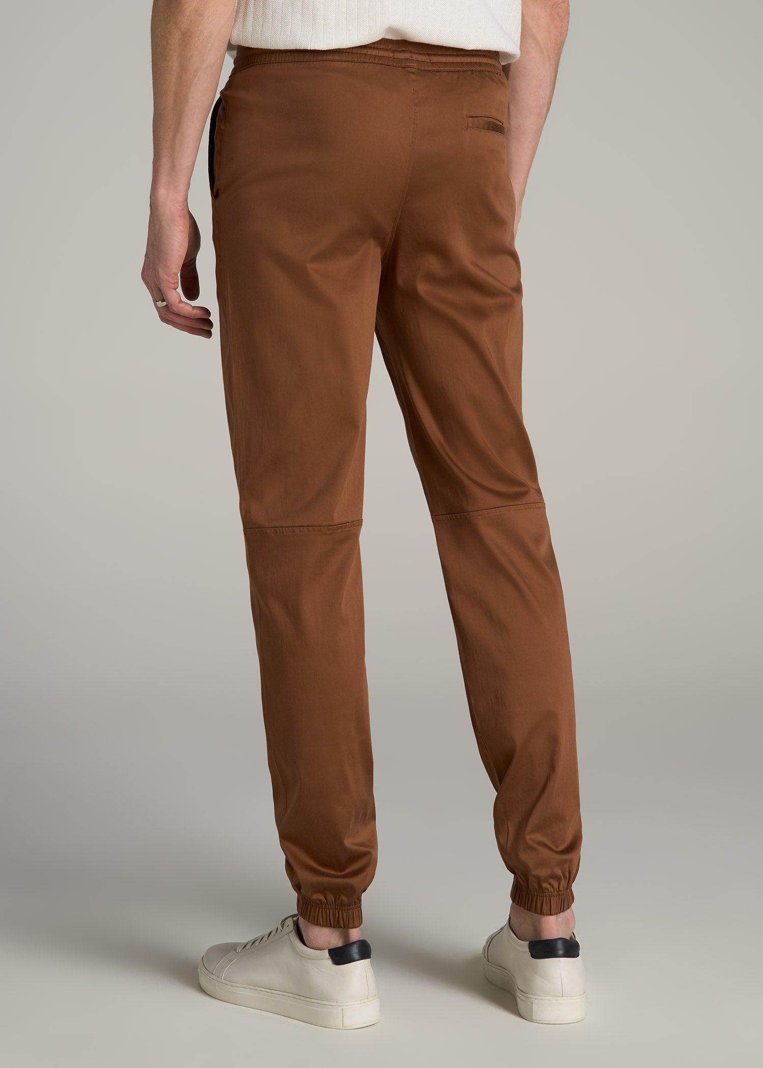 Stretch Twill Jogger Pants for Tall Men in Nutshell Male Product Image