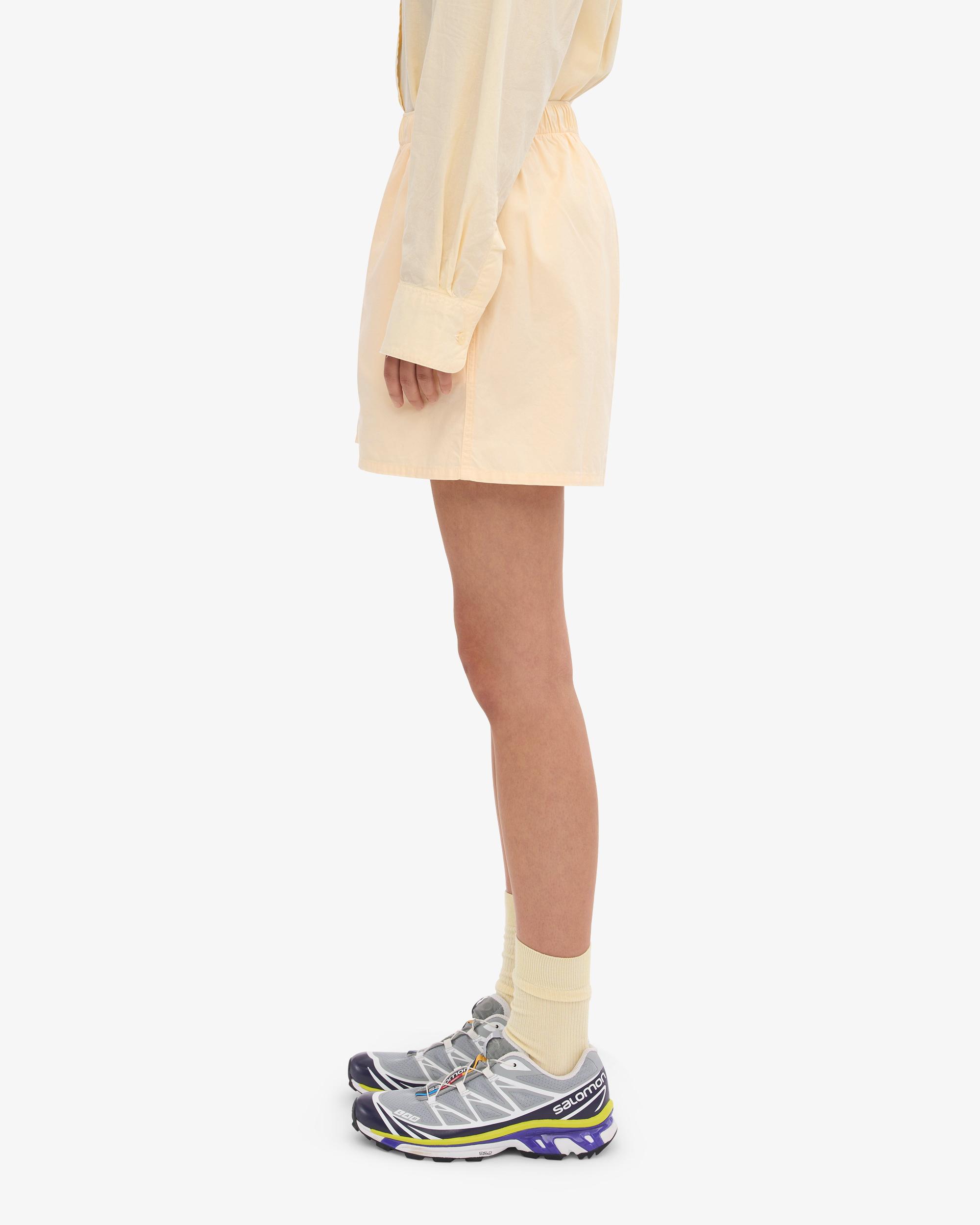 Women Organic Twill Shorts - Soft Yellow Product Image