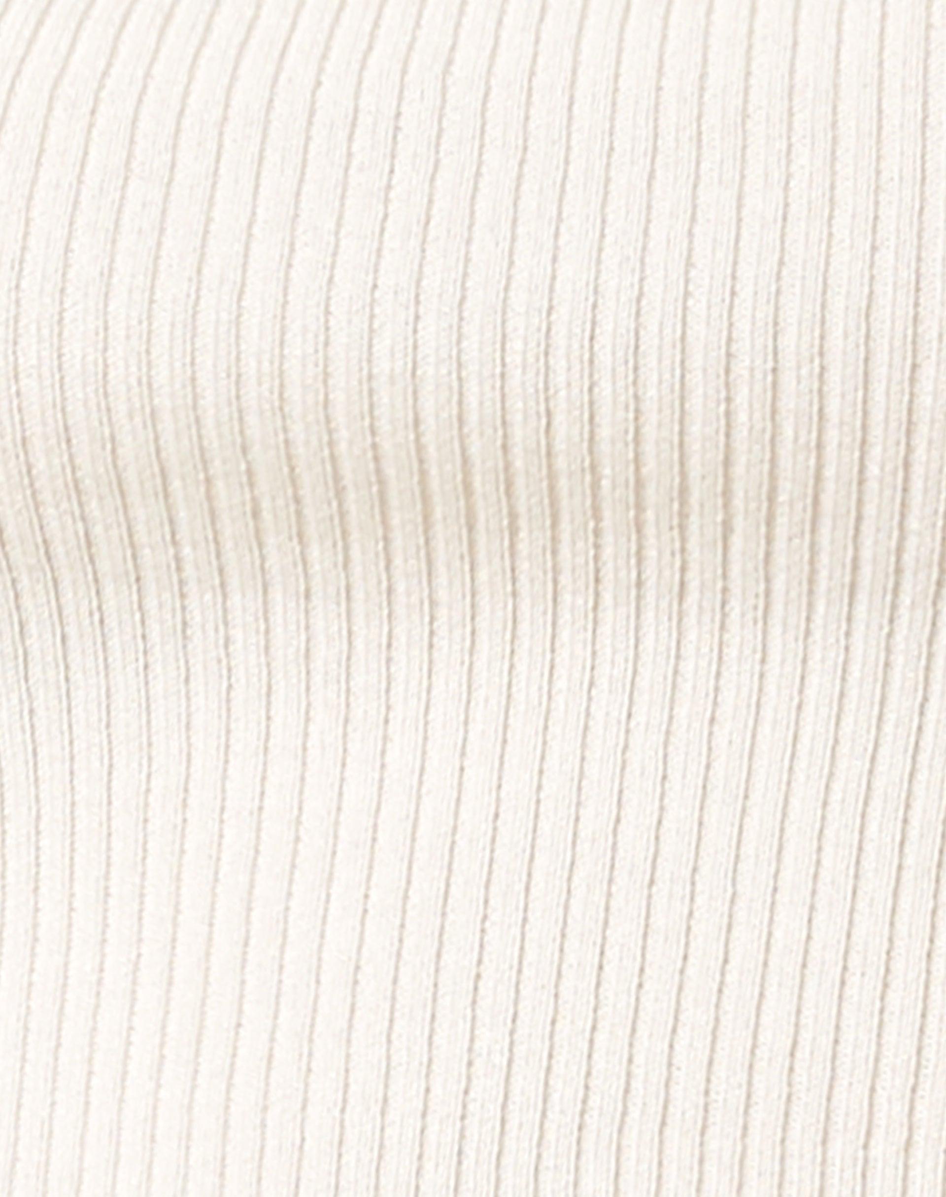 Tronis Crop Top in Rib Star White Product Image