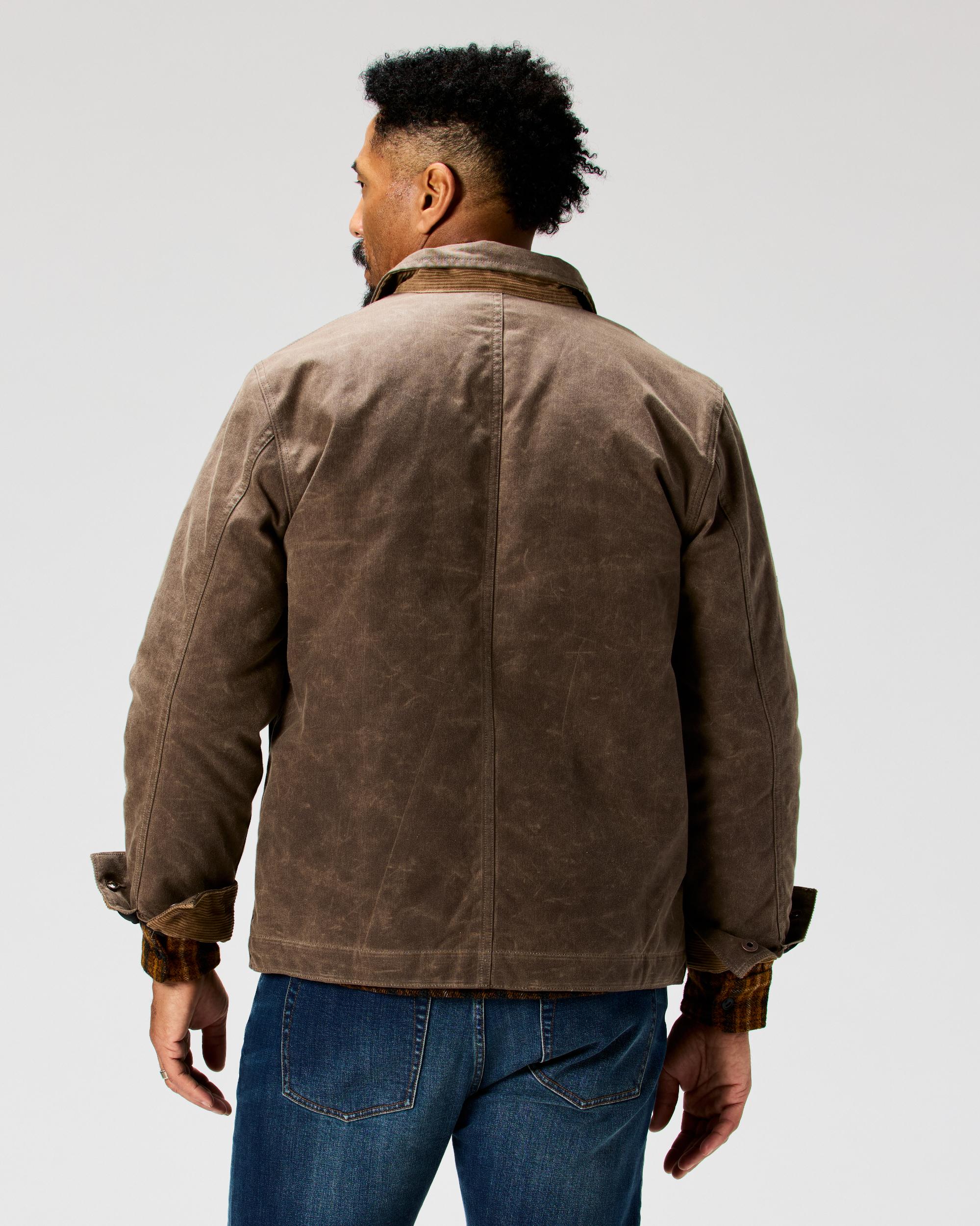 Flannel-Lined Quilted Waxed Rancher Jacket Product Image