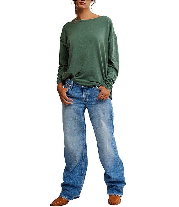 Free People Nina Crew Neck Long Sleeve Tee Product Image