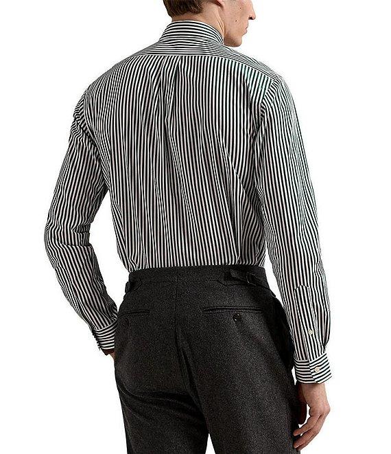 Polo Ralph Lauren Classic Fit Stripe Poplin Long Sleeve Woven Shirt Product Image