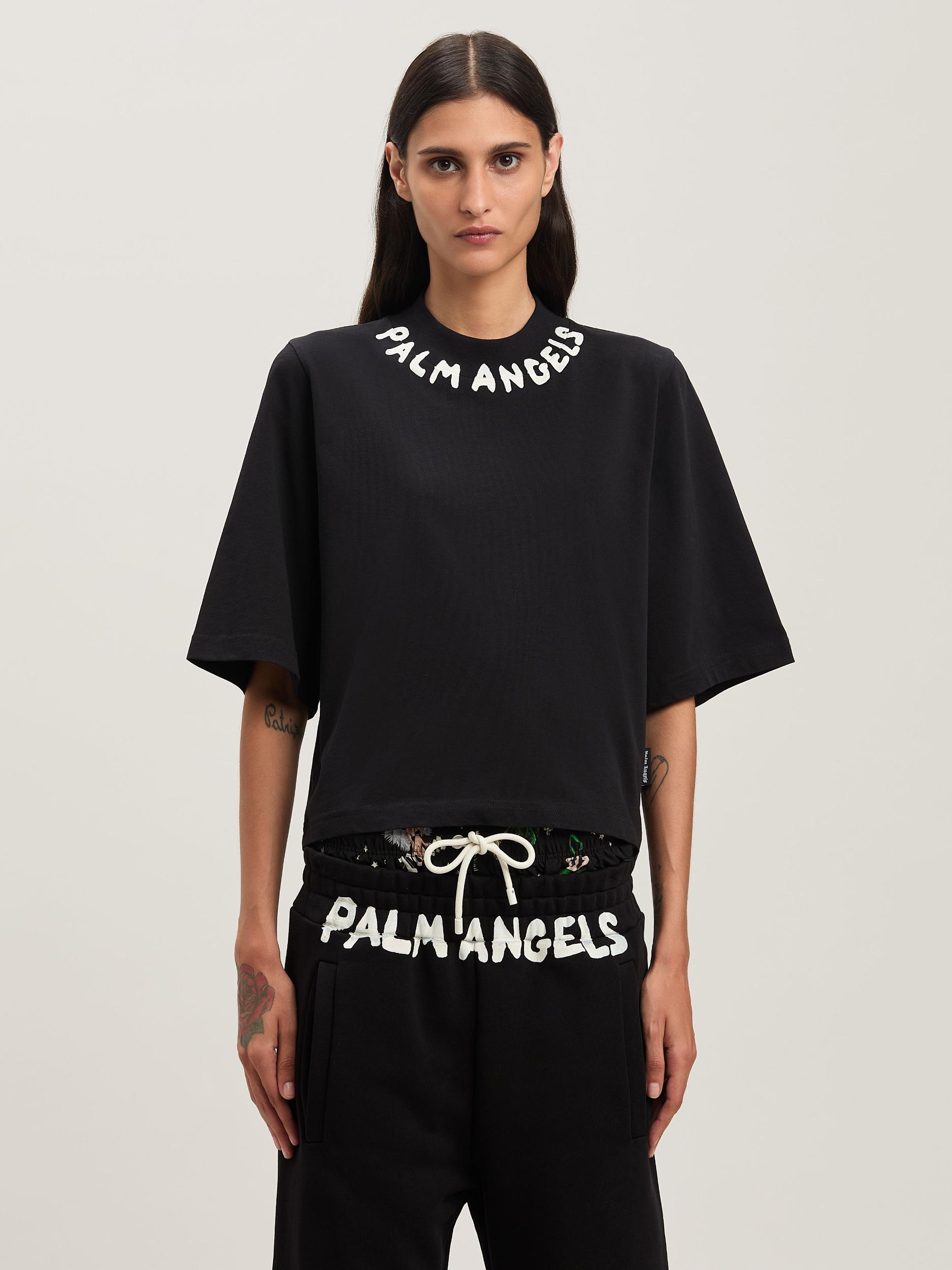 Block logo cropped T-shirt Product Image