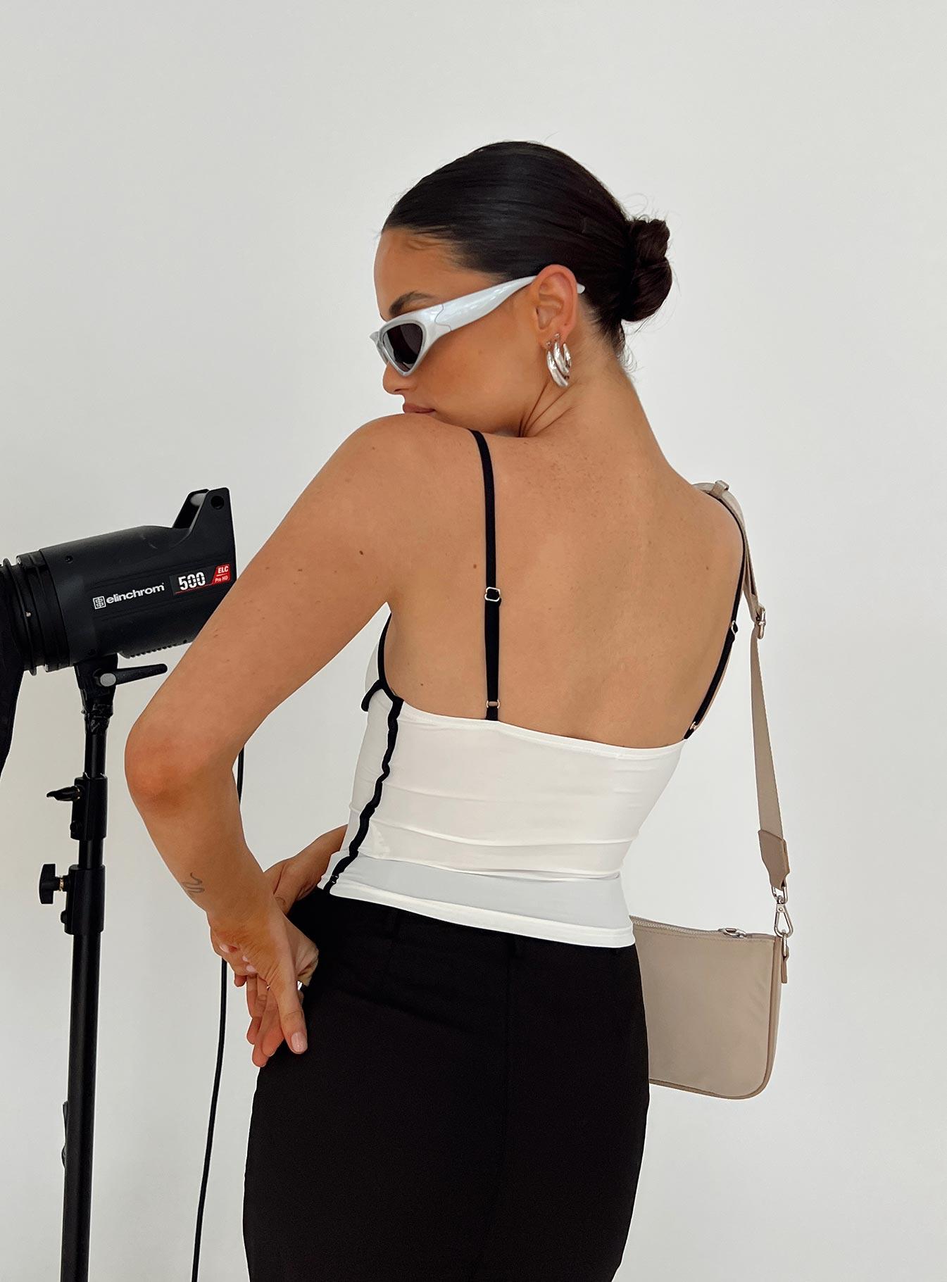 Maidenwell Contrast Top White Product Image