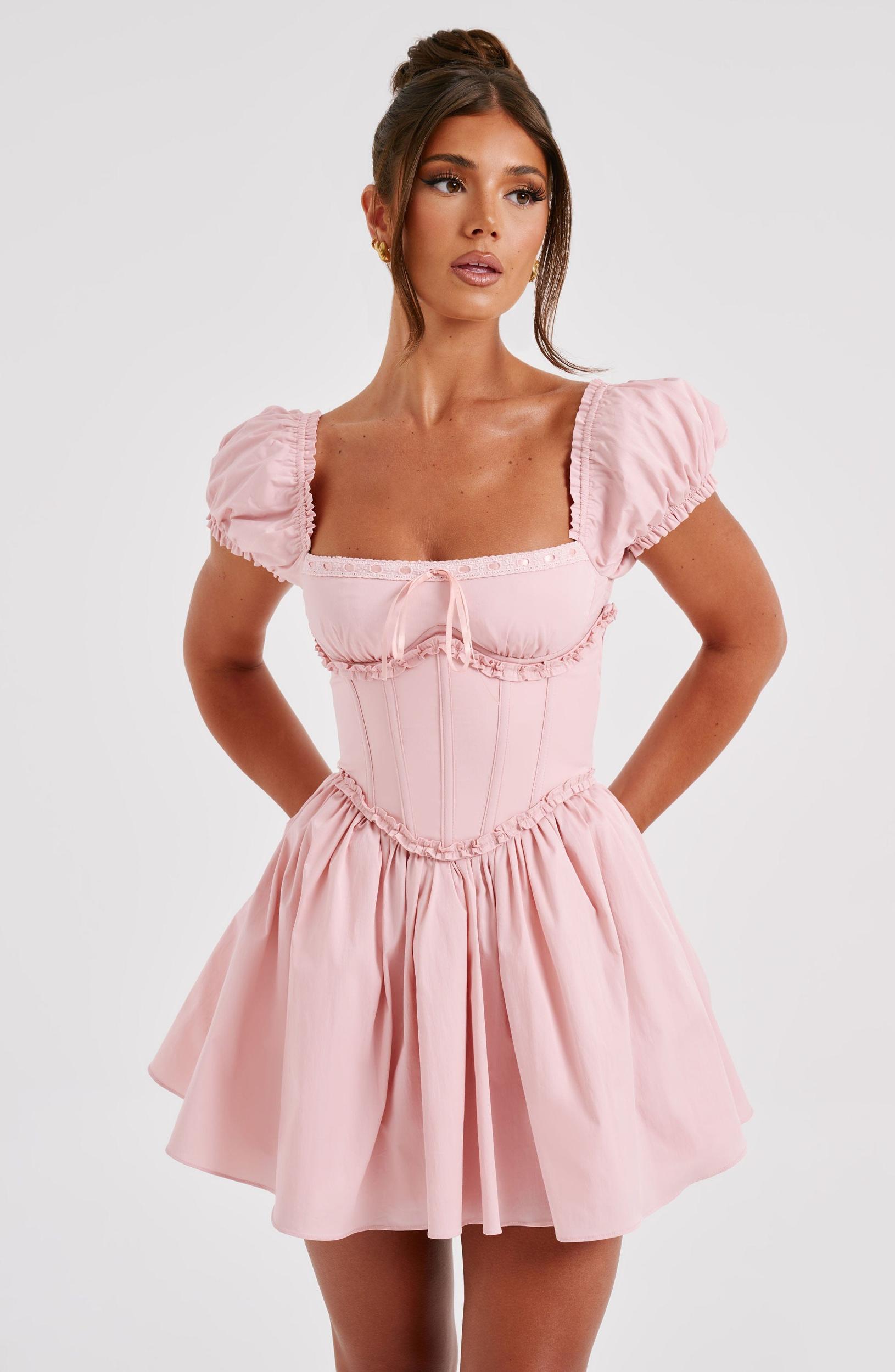 Penelope Mini Dress - Blush Product Image
