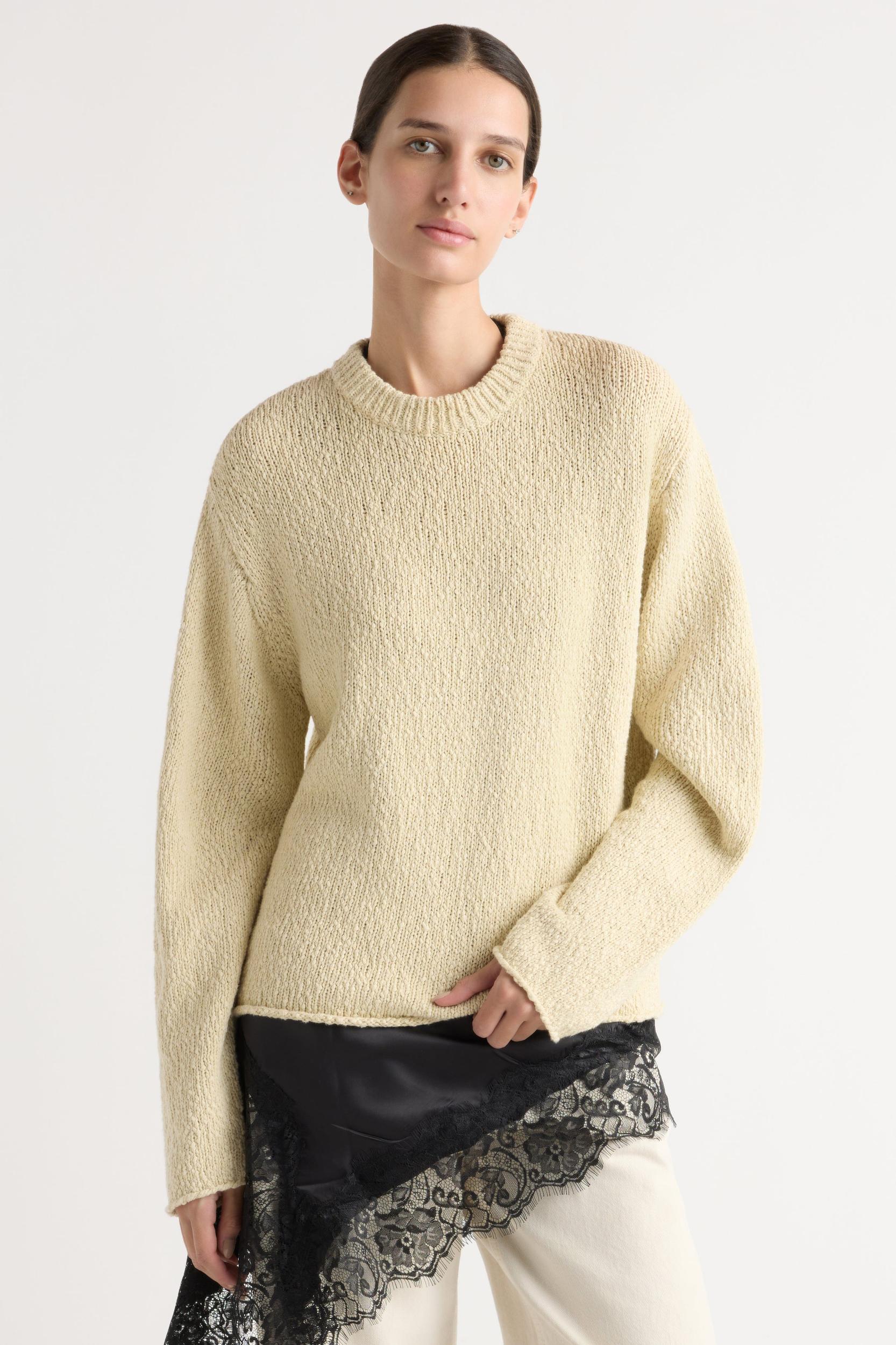 Sonya Textured Organic Cotton Sweater Product Image
