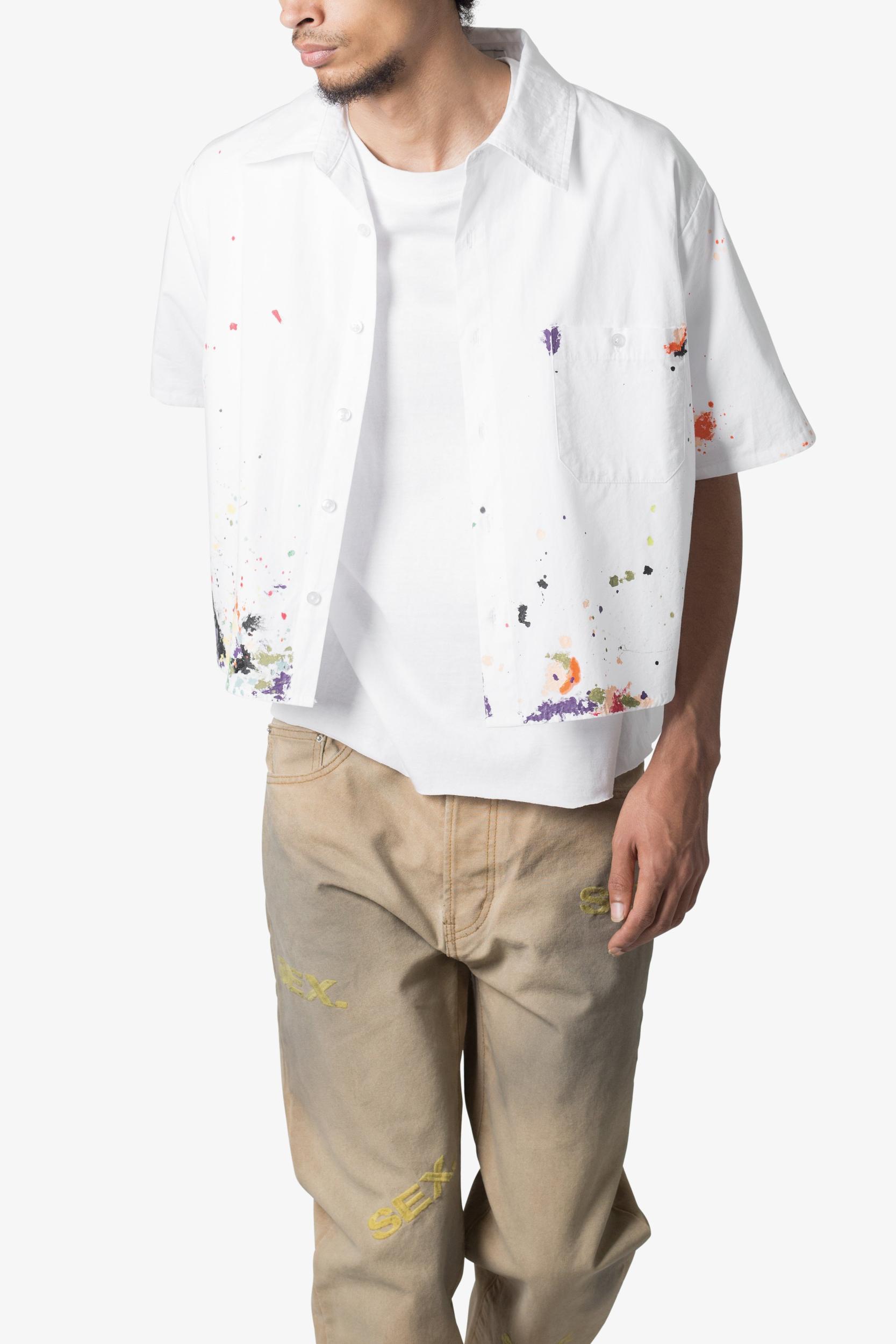 Poplin Painter S/S Shirt - White Product Image