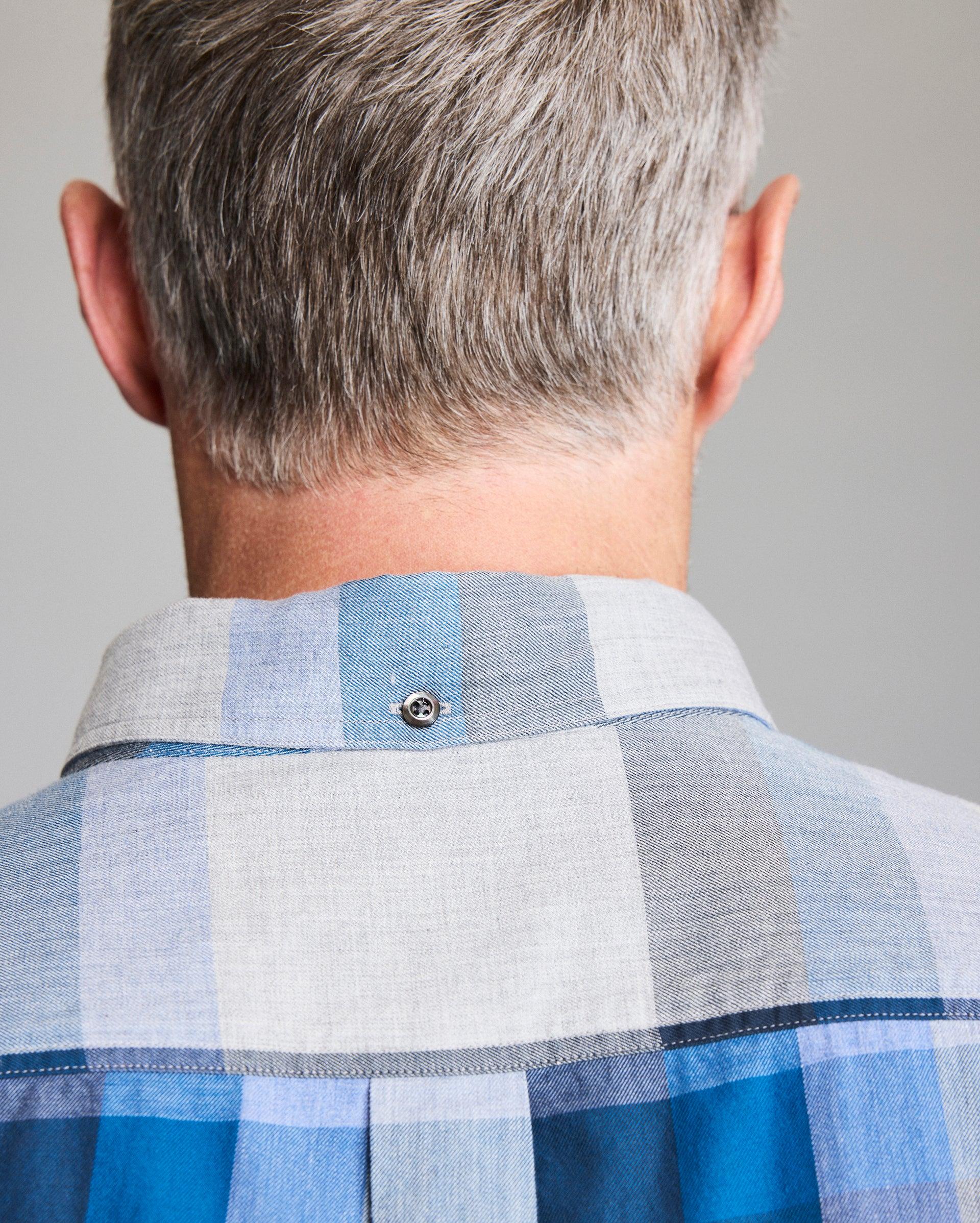 Large Scale Plaid Melange Tuscumbia Shirt Button Down -  Product Image