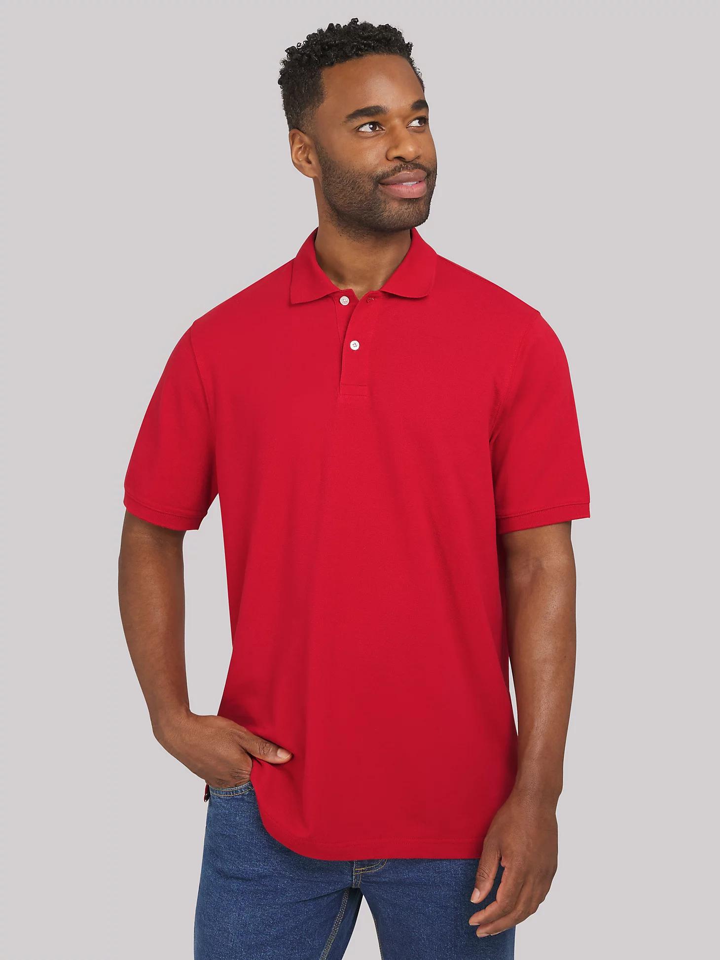 Men's Solid Performance Polo Shirt | Men's Tops & Tees | Lee® Product Image