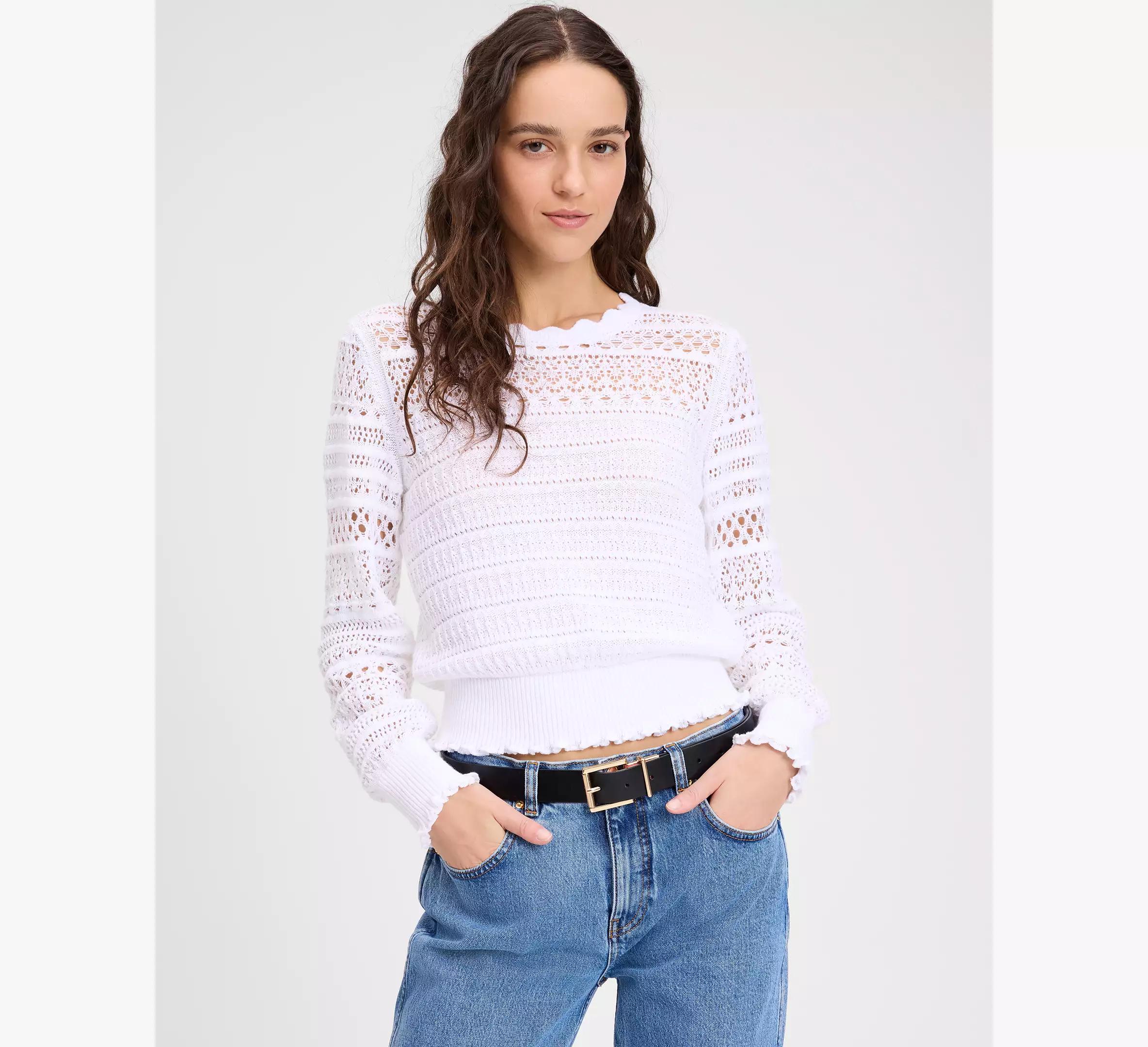 Scallop Lace Sweater Product Image