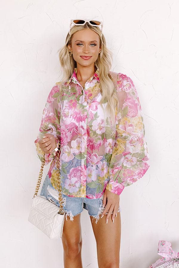 Garden Glamour Organza Top Product Image
