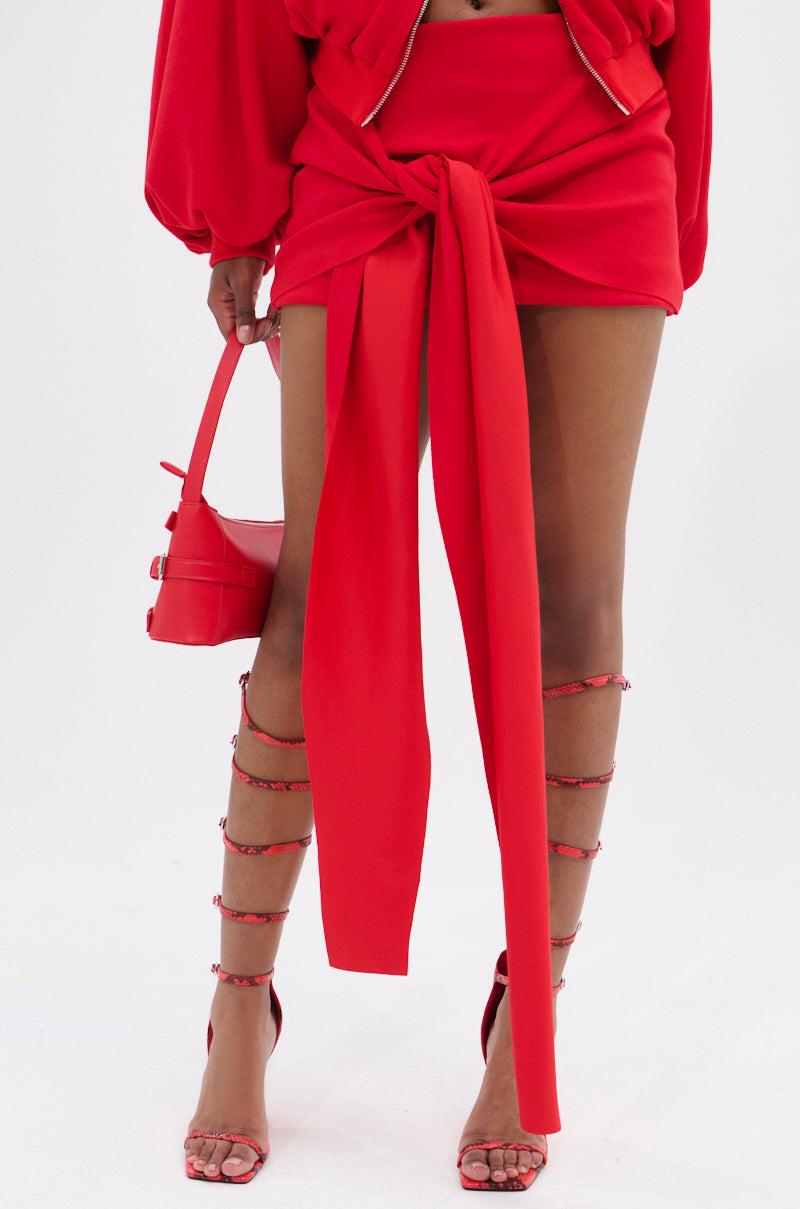 DON'T BE SHY SCUBA MINI SKIRT Product Image