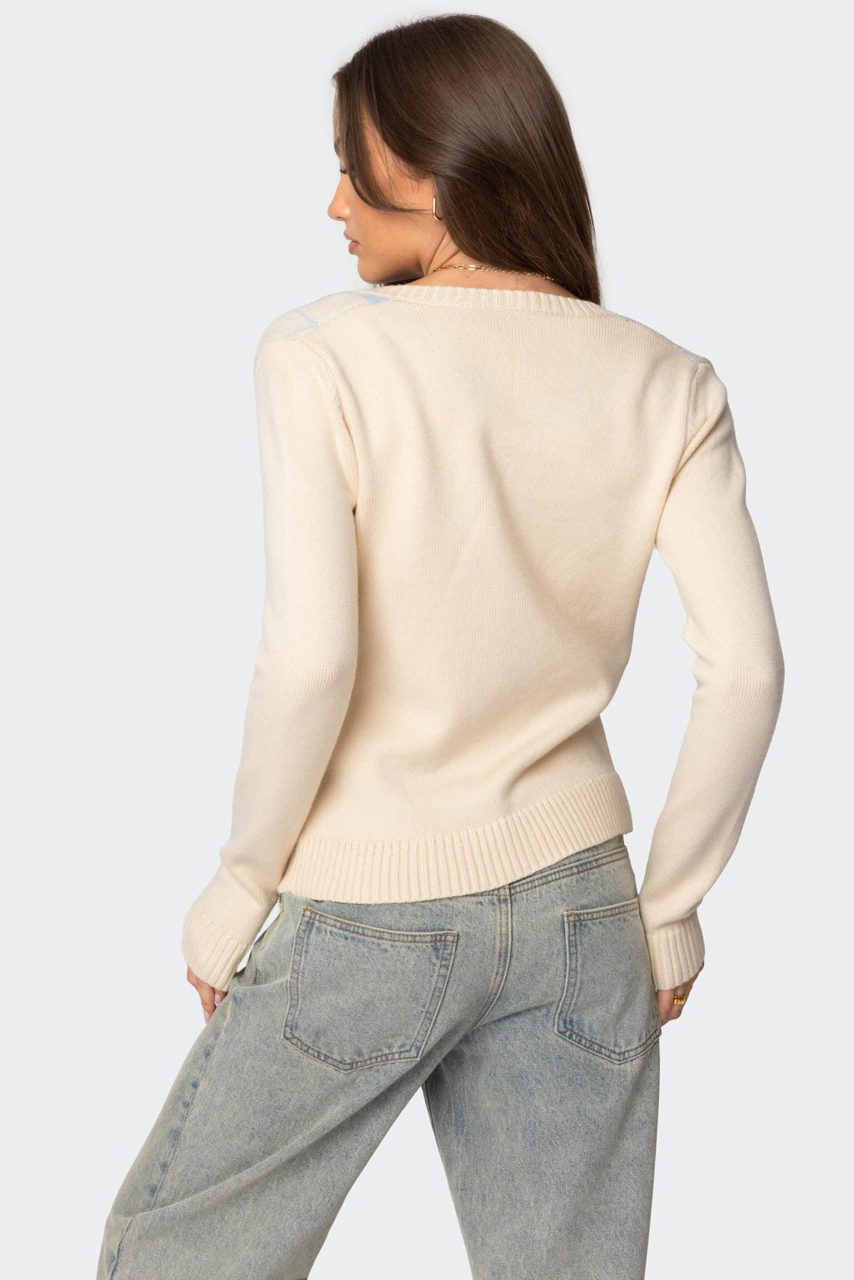 Maybelle Argyle Cardigan Product Image