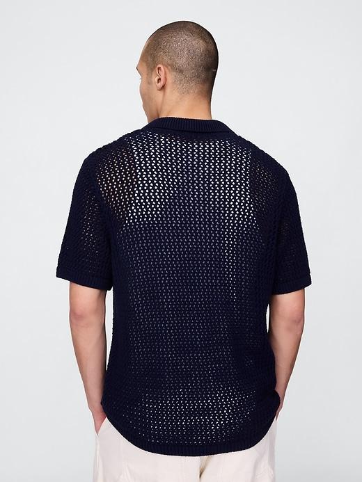 Mesh Sweater Shirt Product Image