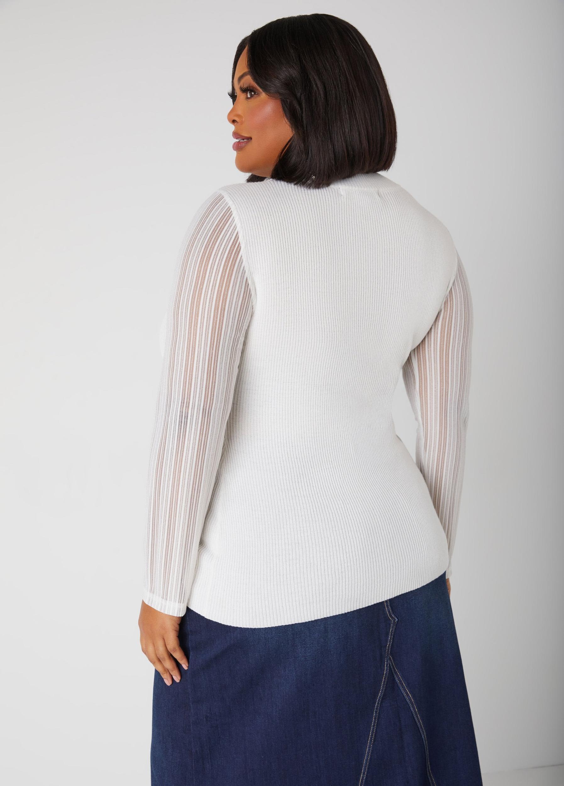 Lurex™ Paneled Sweater Product Image