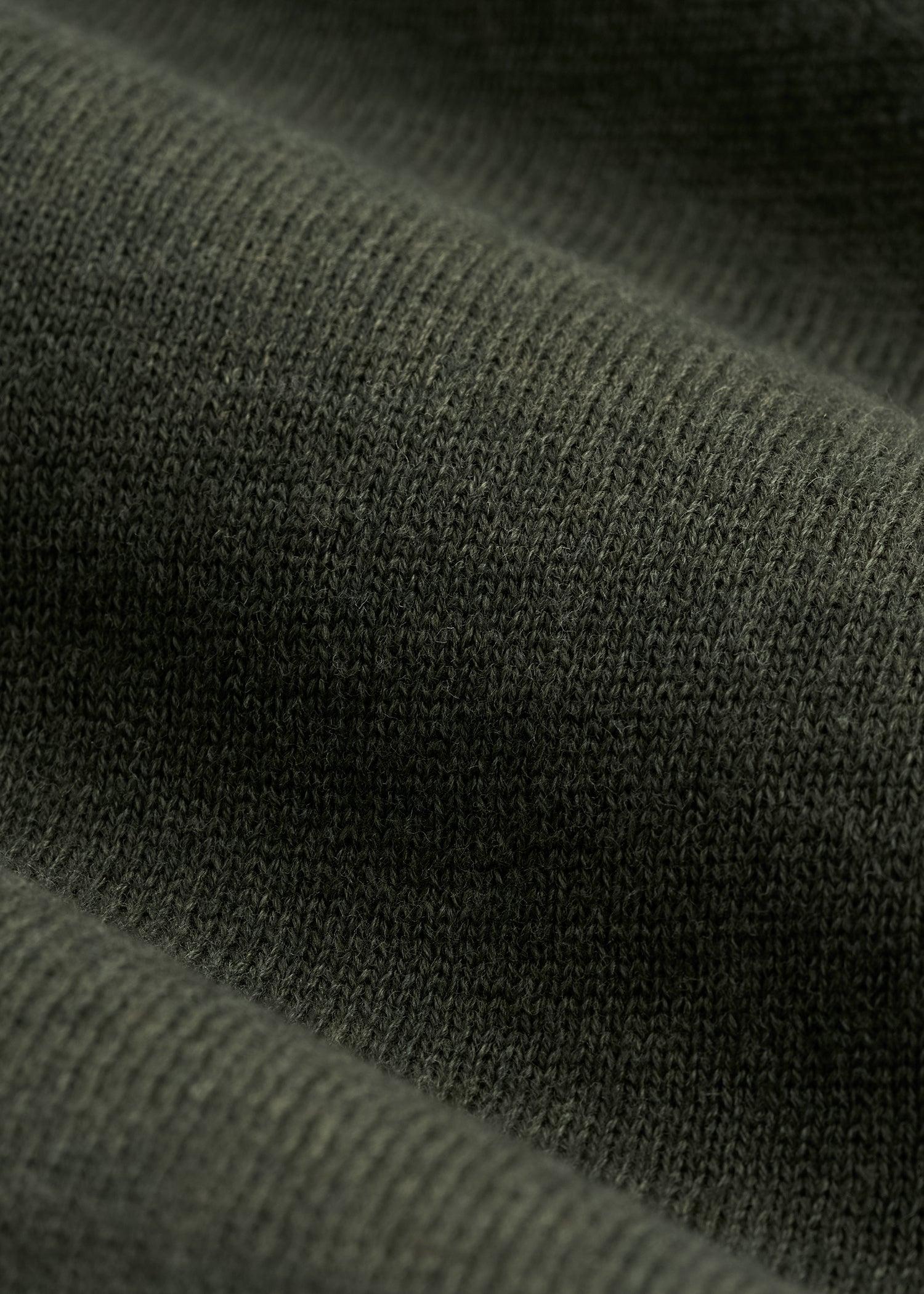 Everyday Quarter-Zip Tall Men's Sweater in Dark Olive Green Product Image