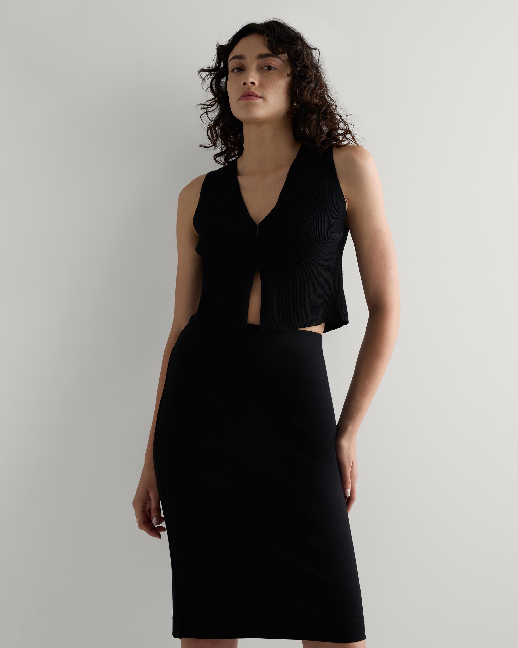 Quince | Women's Ultra-Stretch Ponte Pencil Skirt Rayon Product Image