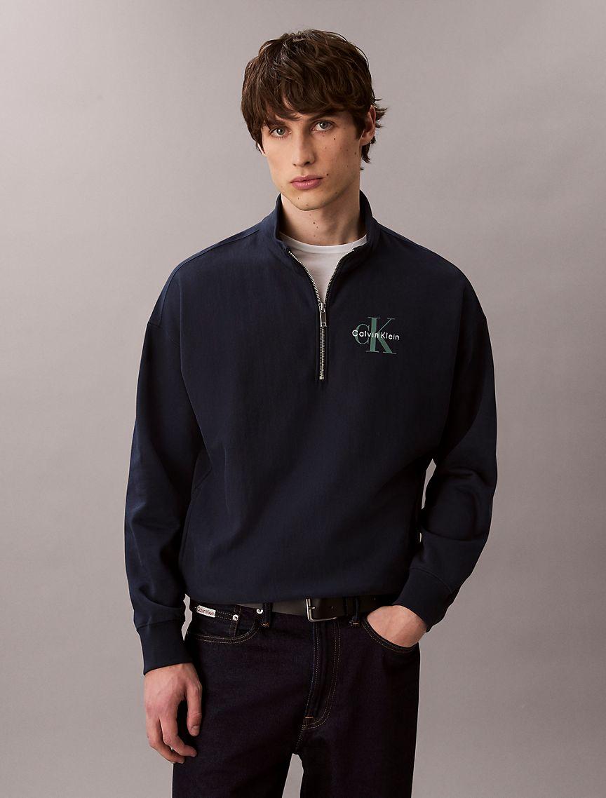 Premium Terry Relaxed Quarter Zip Sweatshirt Product Image
