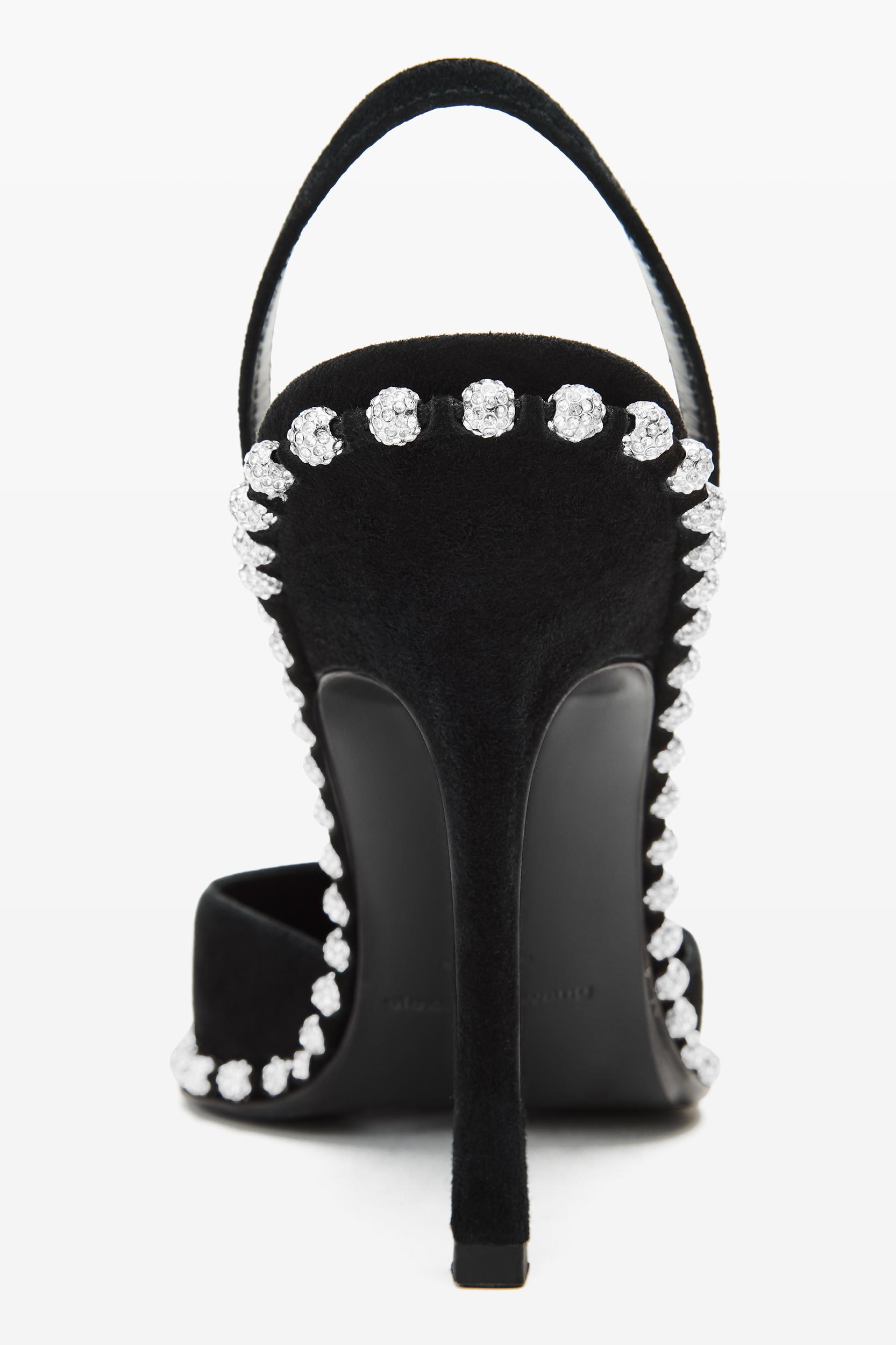 Black Suede Tia Slingback Product Image