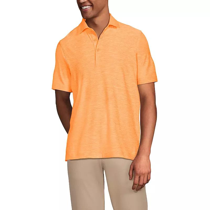 Men's Lands' End Short Sleeve Soft Performance Hybrid Polo Shirt,  Product Image