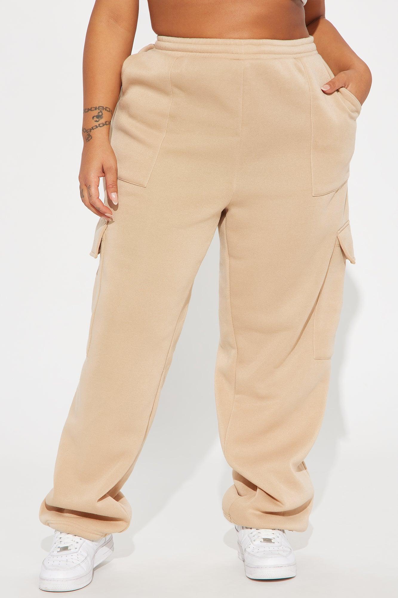 Tessa Fleece Lounge Jogger - Sand Product Image