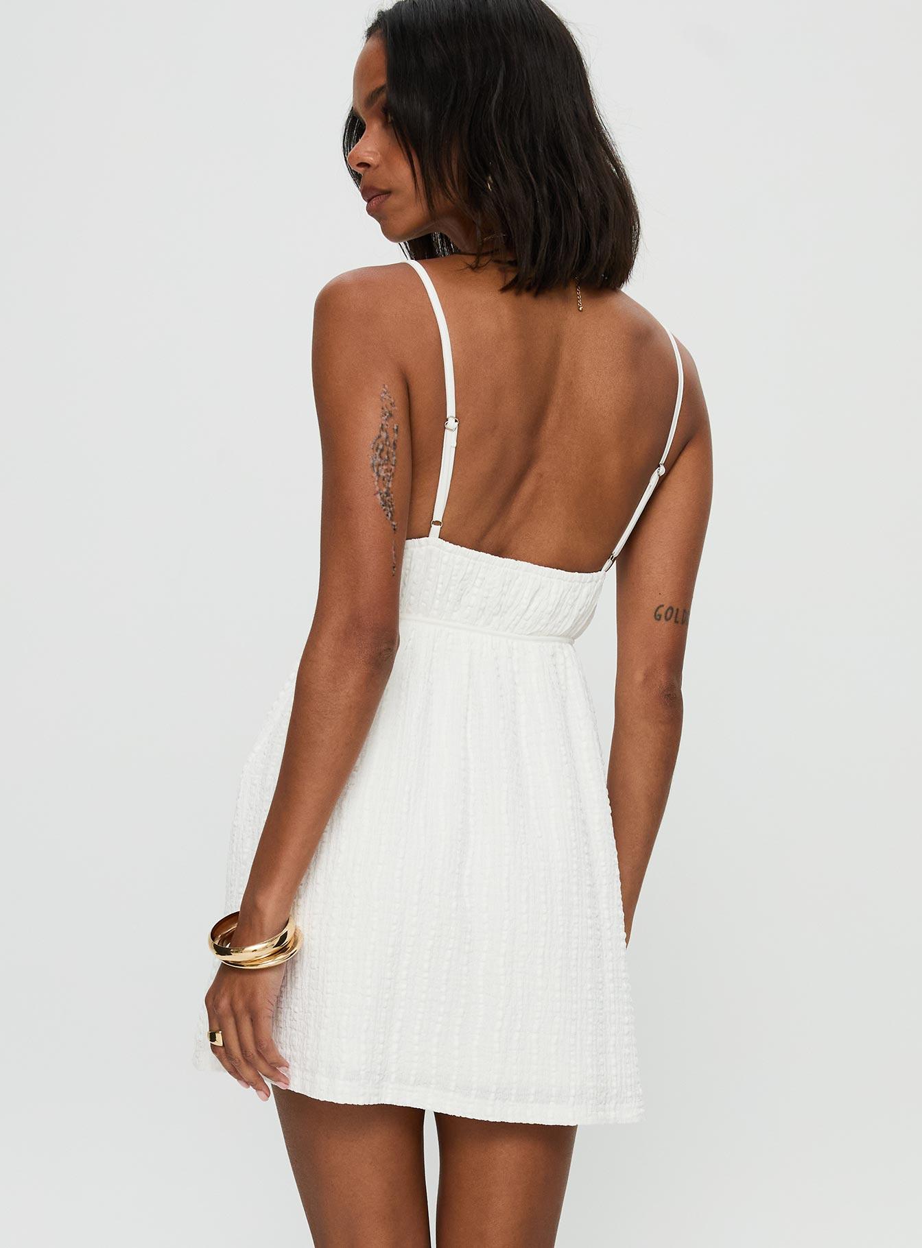 All Too Well Mini Dress White Product Image
