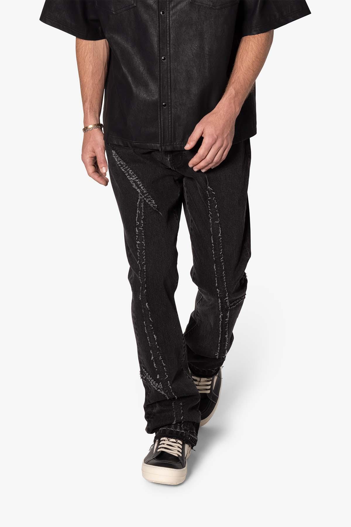 B705 Tear and Repair Denim - Black Product Image