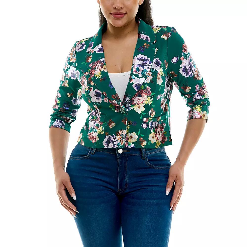 Women's Nina Leonard Foil Blazer,  Product Image